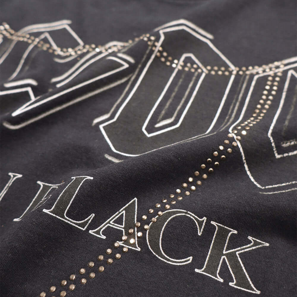 htc los angeles HTC VINTAGE AC/DC B.I.B. STUDDED T-SHIRT MIX BLACK HTC VINTAGE AC/DC B.I.B. STUDDED T-SHIRT MIX BLACK ONE OF A KIND VINTAGE T-SHIRT WITH ORIGINAL AC/DC PRINT, REWORKED WITH SILVER STUDDED HTC LOGO ON THE FRONT. REGULAR FIT. T-SHIRTS Hollyw