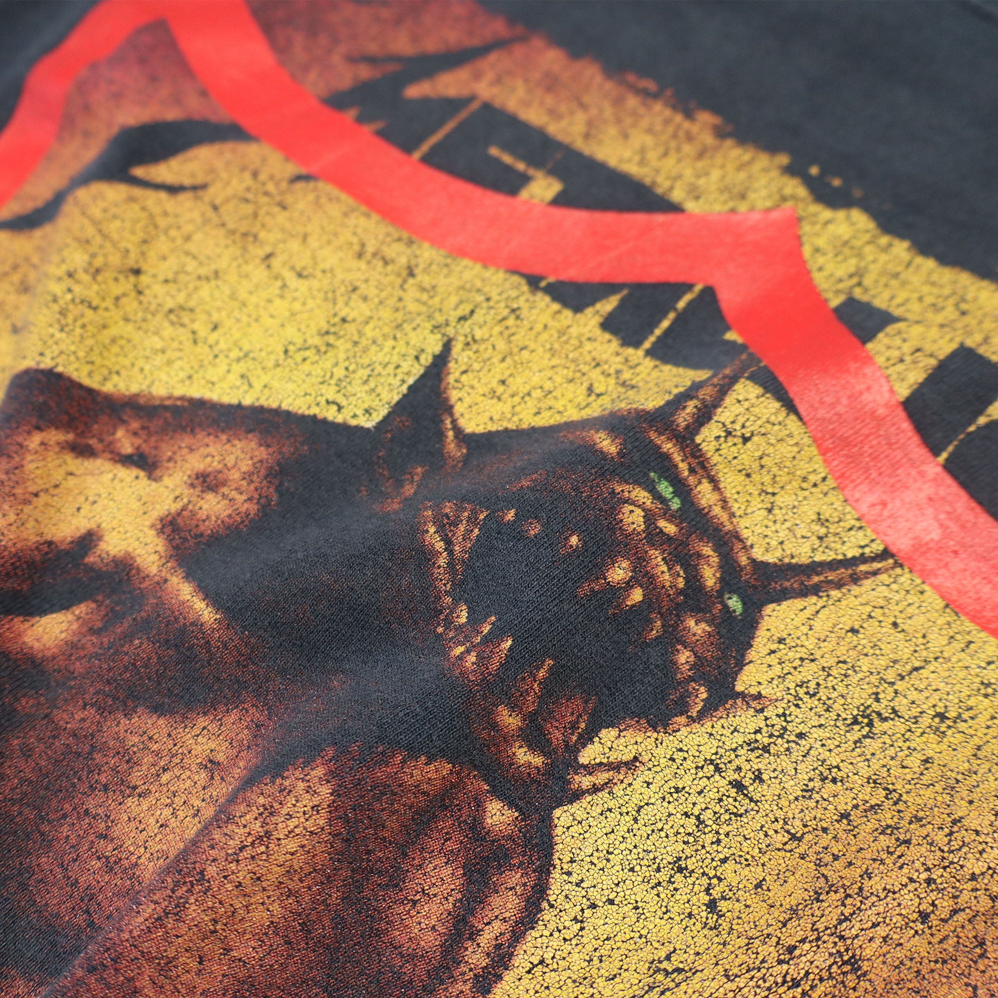 HTC VINTAGE METALLICA FIRE T-SHIRT MIX BLACK-3