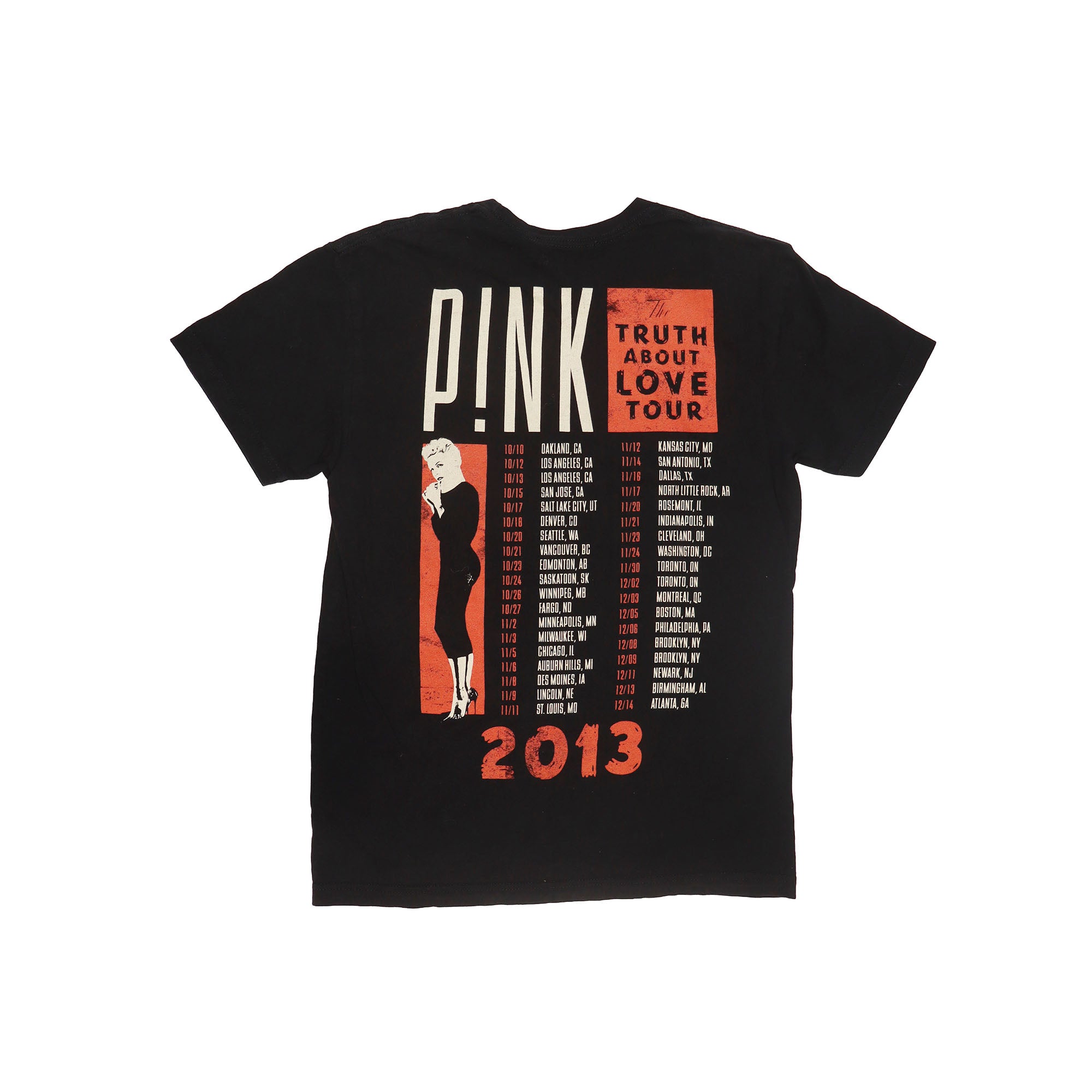 HTC VINTAGE PINK T-SHIRT MIX BLACK-2