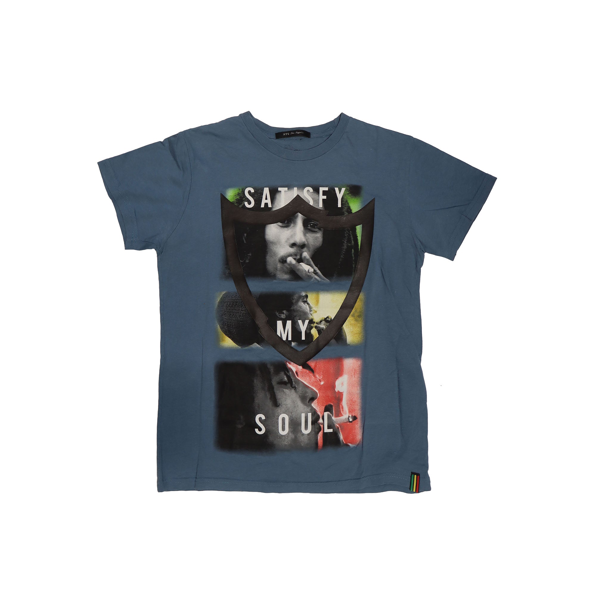 HTC VINTAGE BOB MARLEY SOUL T-SHIRT LIGHT BLUE-1