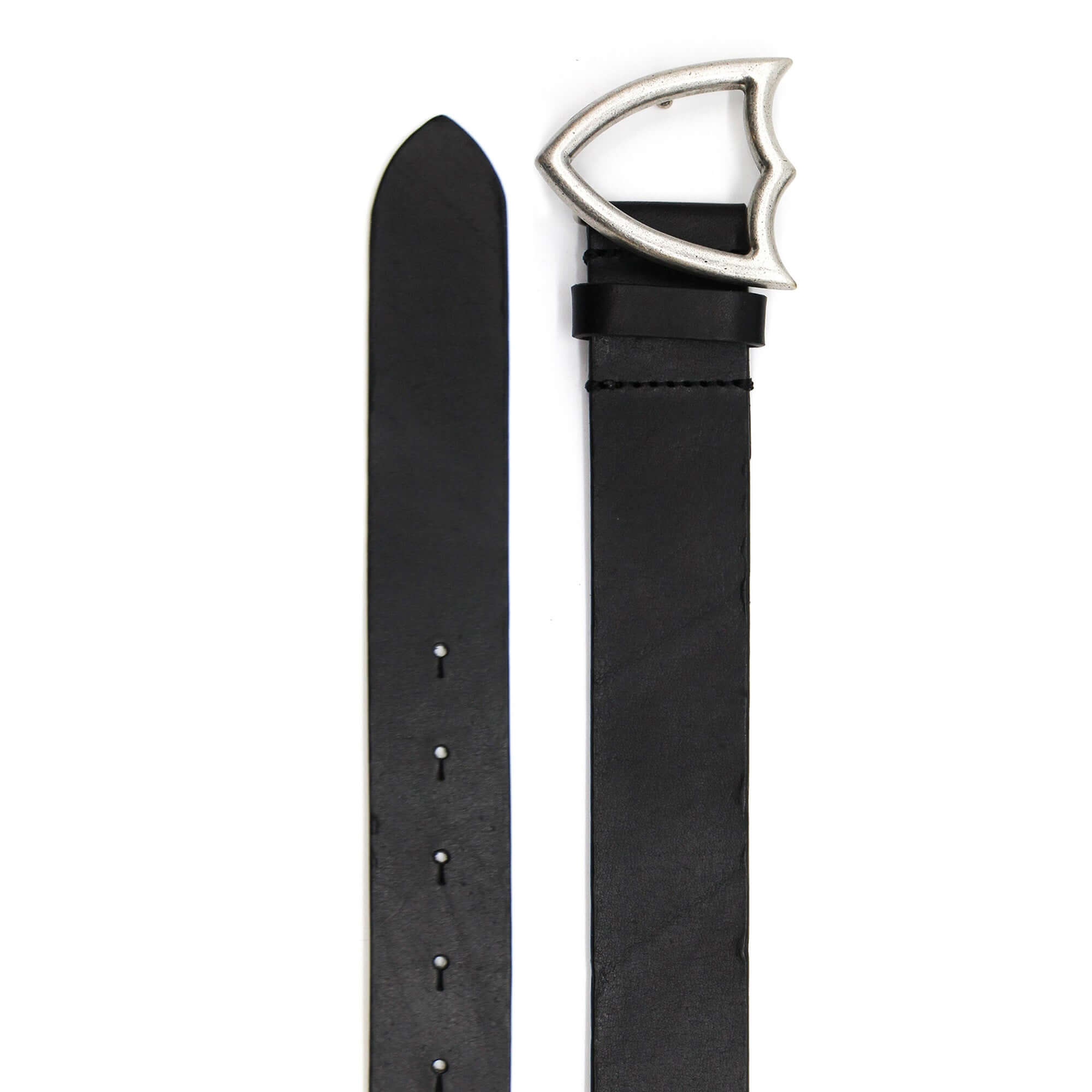 Hollywood Trading Company SHIELD BELT SHIELD BELT Black leather belt. Shield shaped buckle. 3,5 cm height. BELTS Hollywood Trading Company Hollywood Trading Company