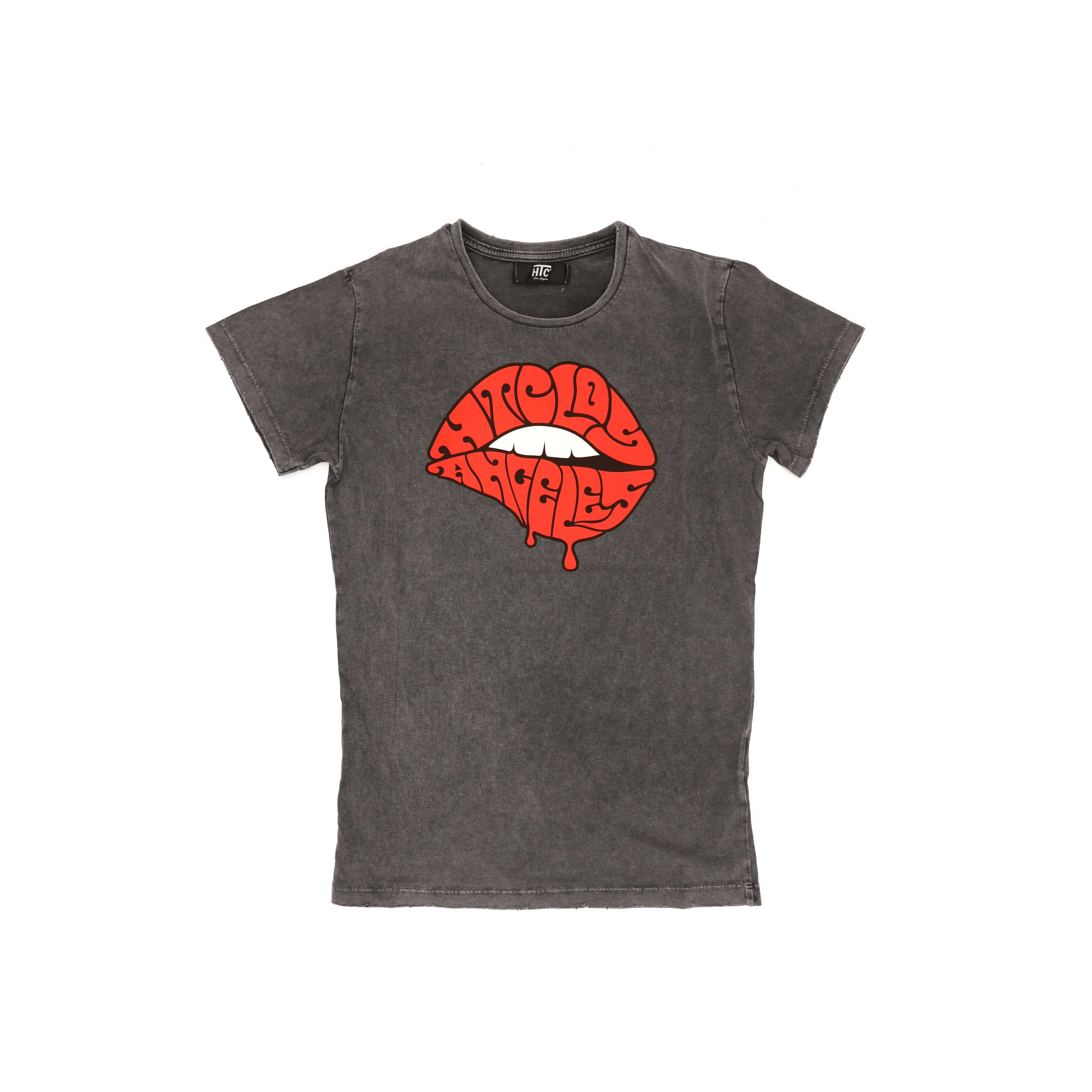 htc los angeles HTC L.A LIPS T-SHIRT HTC L.A LIPS T-SHIRT BLACK T-SHIRTS Hollywood Trading Company Hollywood Trading Company