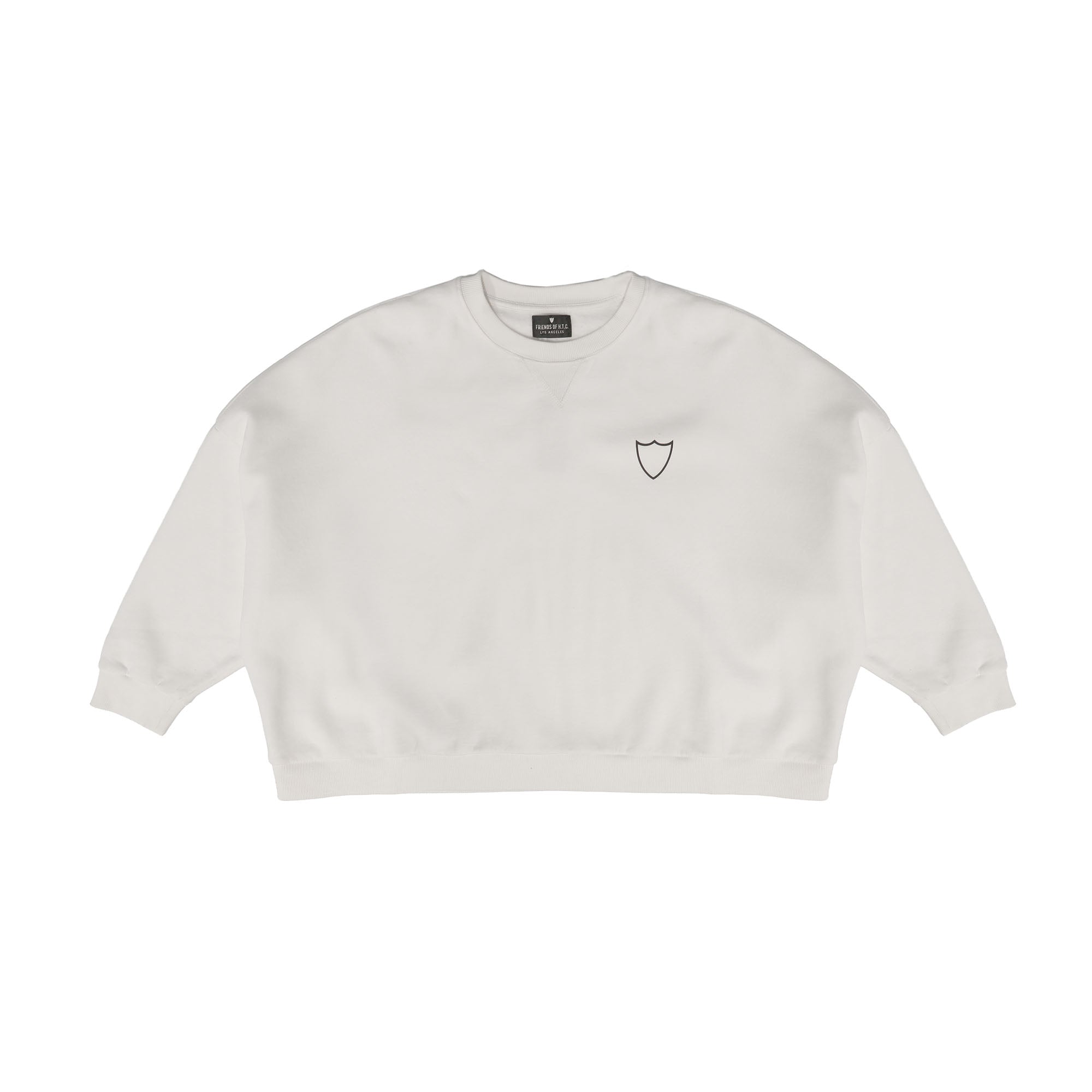 HTC BASIC BATWING SWEATER SHIELD LOGO WHITE