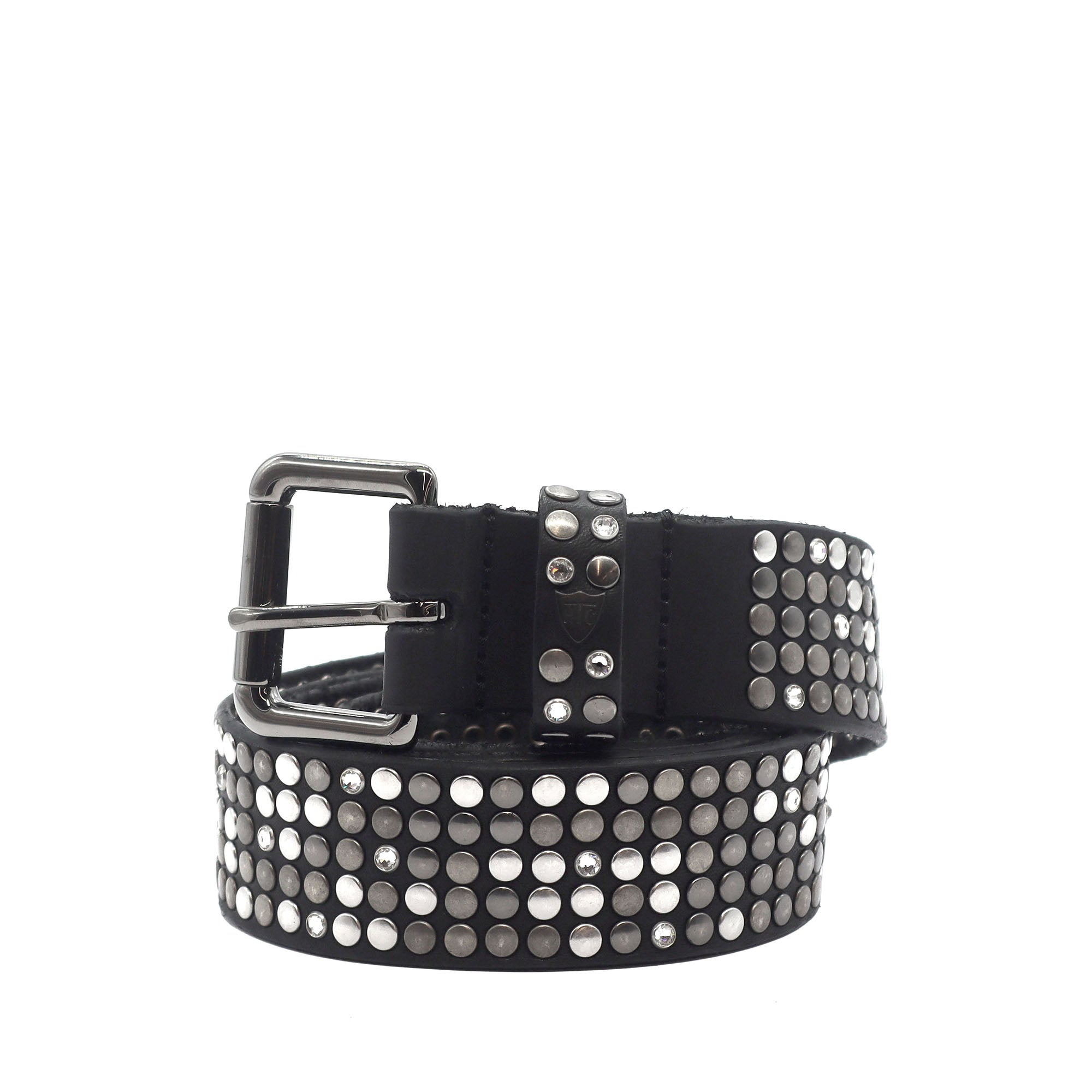 5.000 STUDS DELUXE BELT BLACK/WHITE