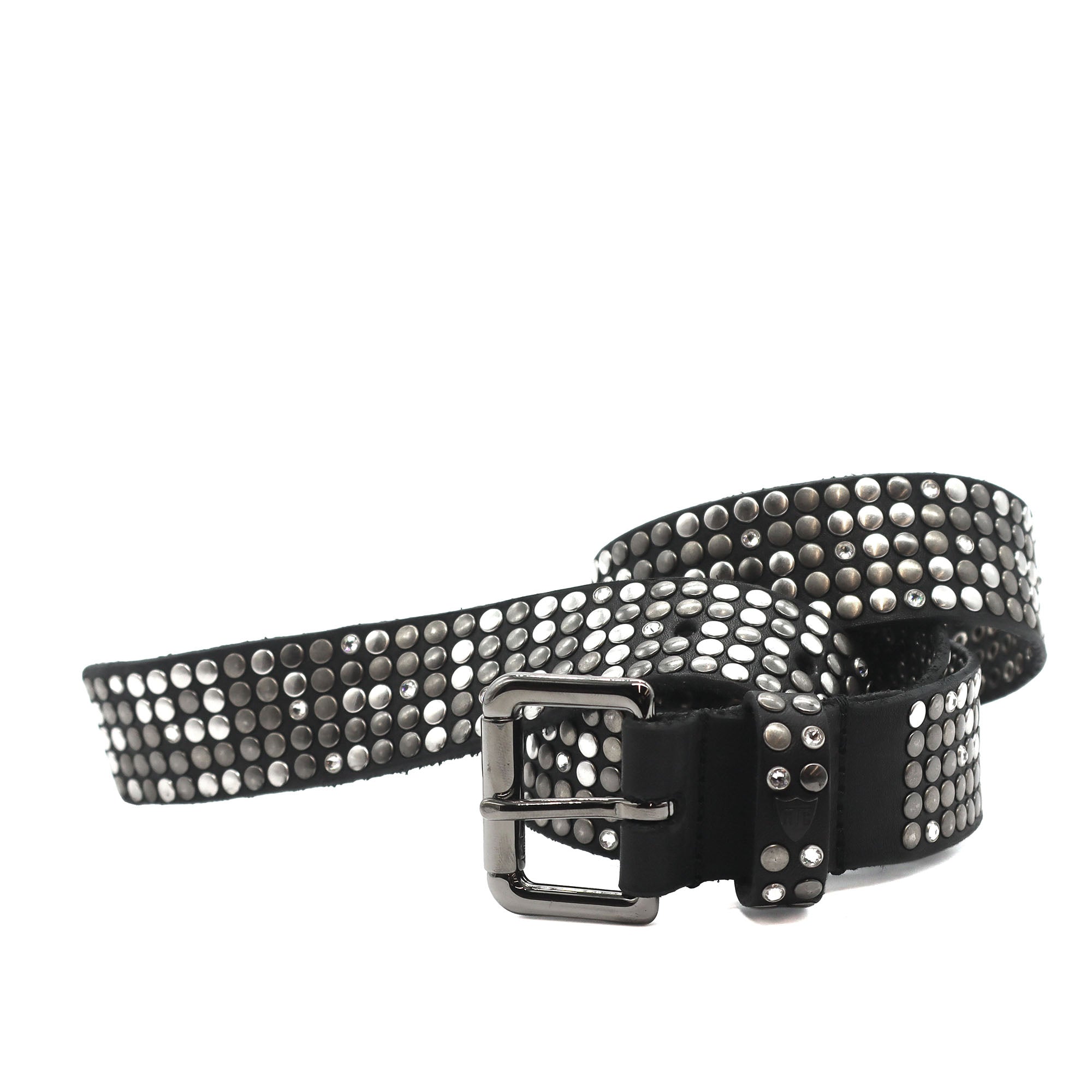 5.000 STUDS DELUXE BELT BLACK/WHITE-3