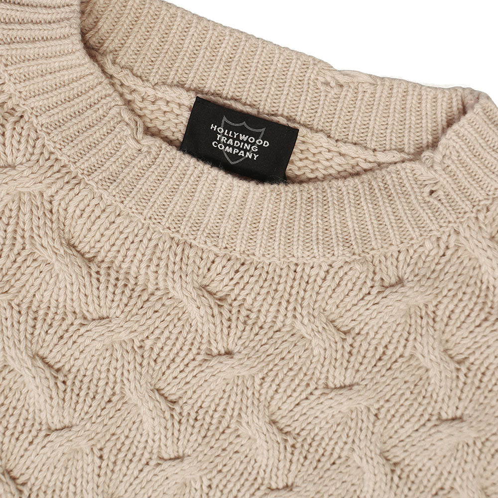 BRAIDED SWEATER WOMAN ICE PINK-3