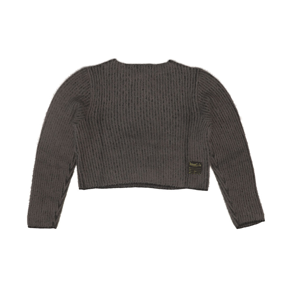 RIBBED SWEATER WOMAN DARK GREY-3