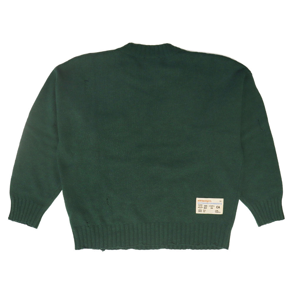 ROUND NECK SWEATER MAN FOREST GREEN-2