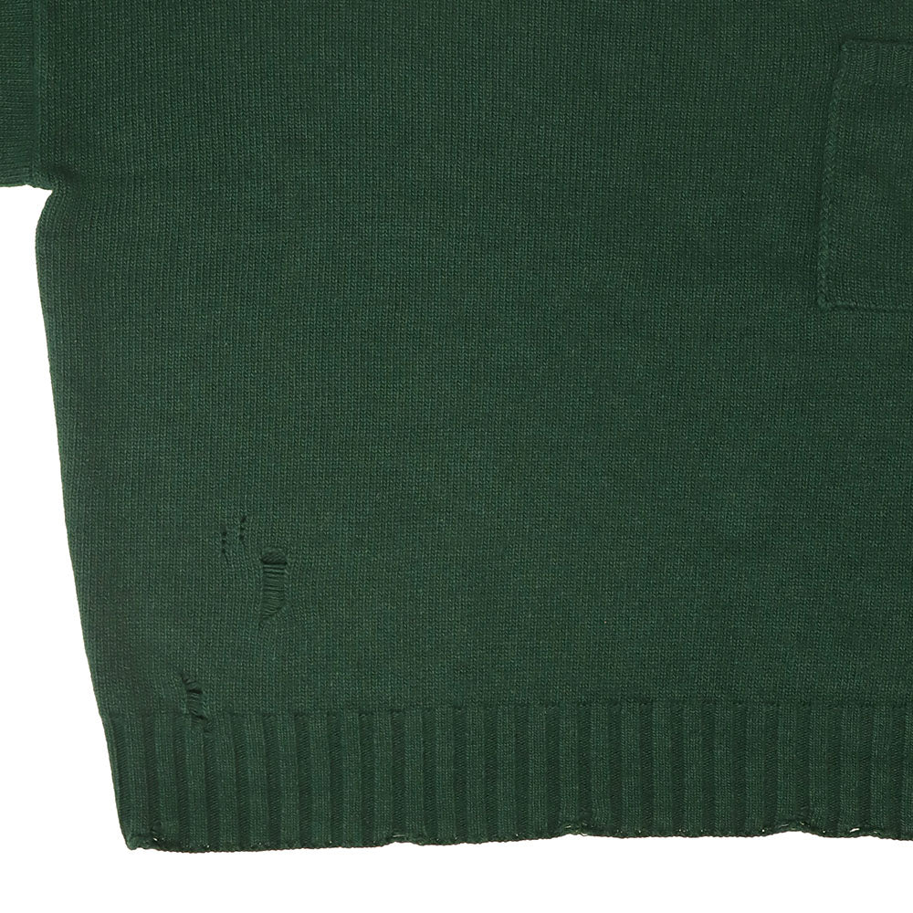 ROUND NECK SWEATER MAN FOREST GREEN-4