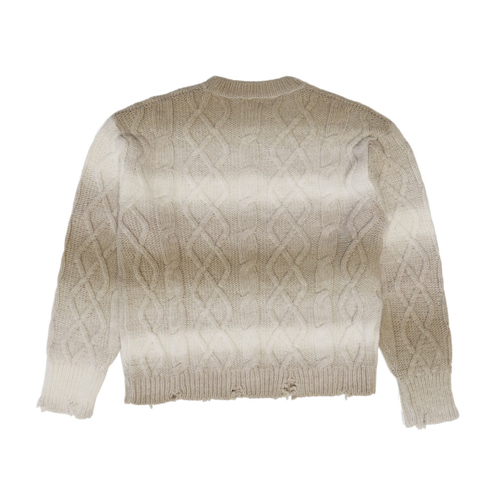 DESTROYED GRADIENT SWEATER MAN SMOKY BEIGE-3