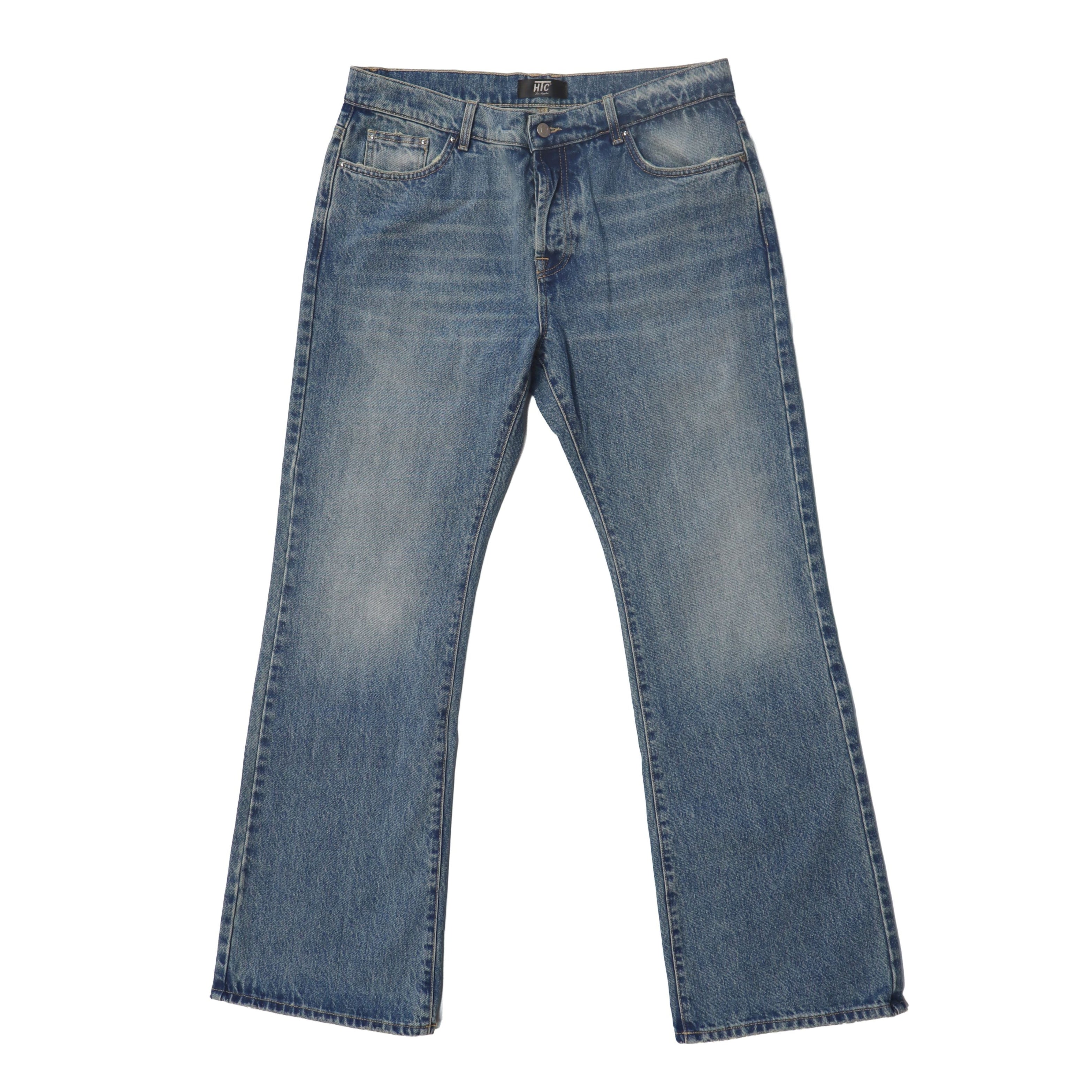 FLARE PANTS MID BLUE