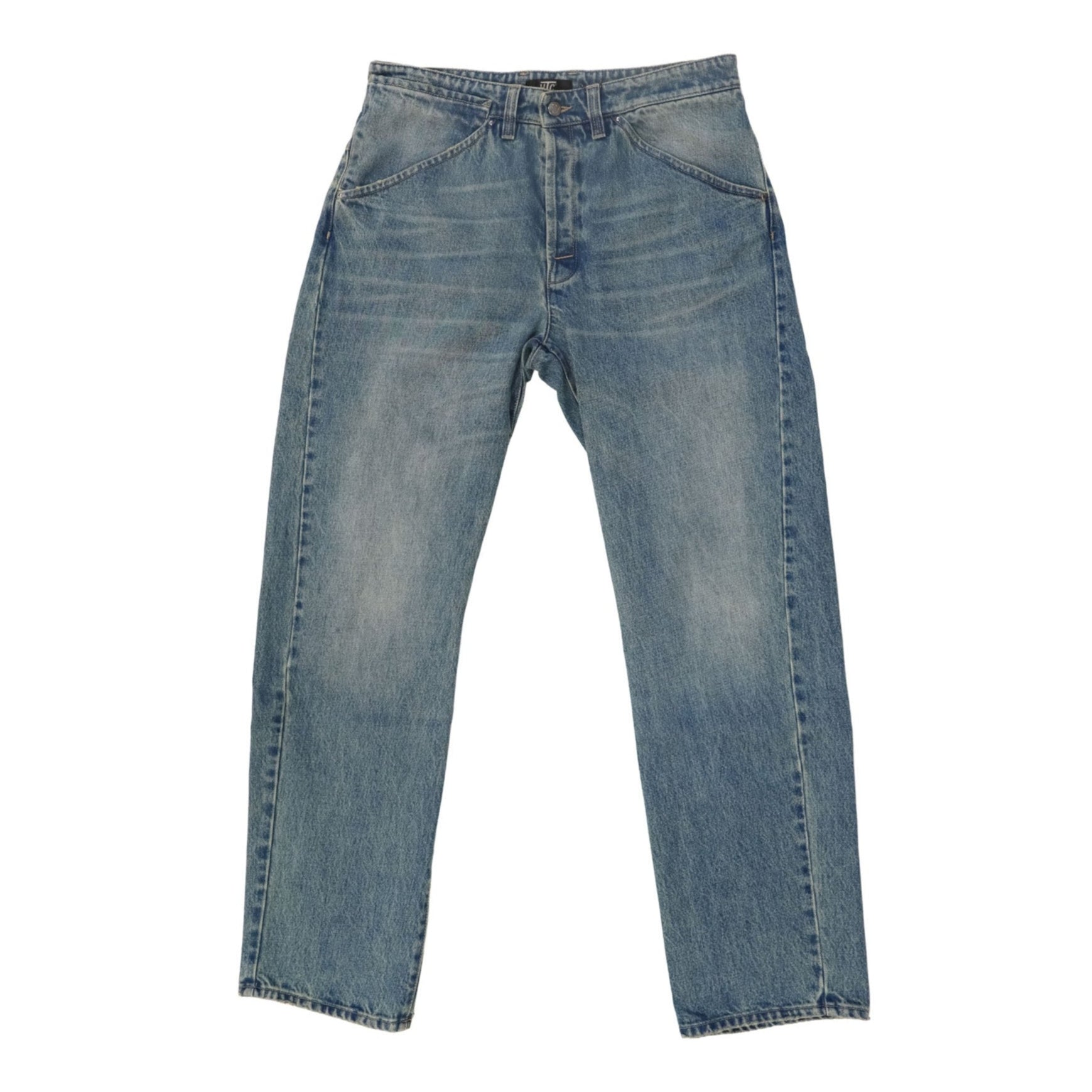 TWISTED PANTS MID BLUE