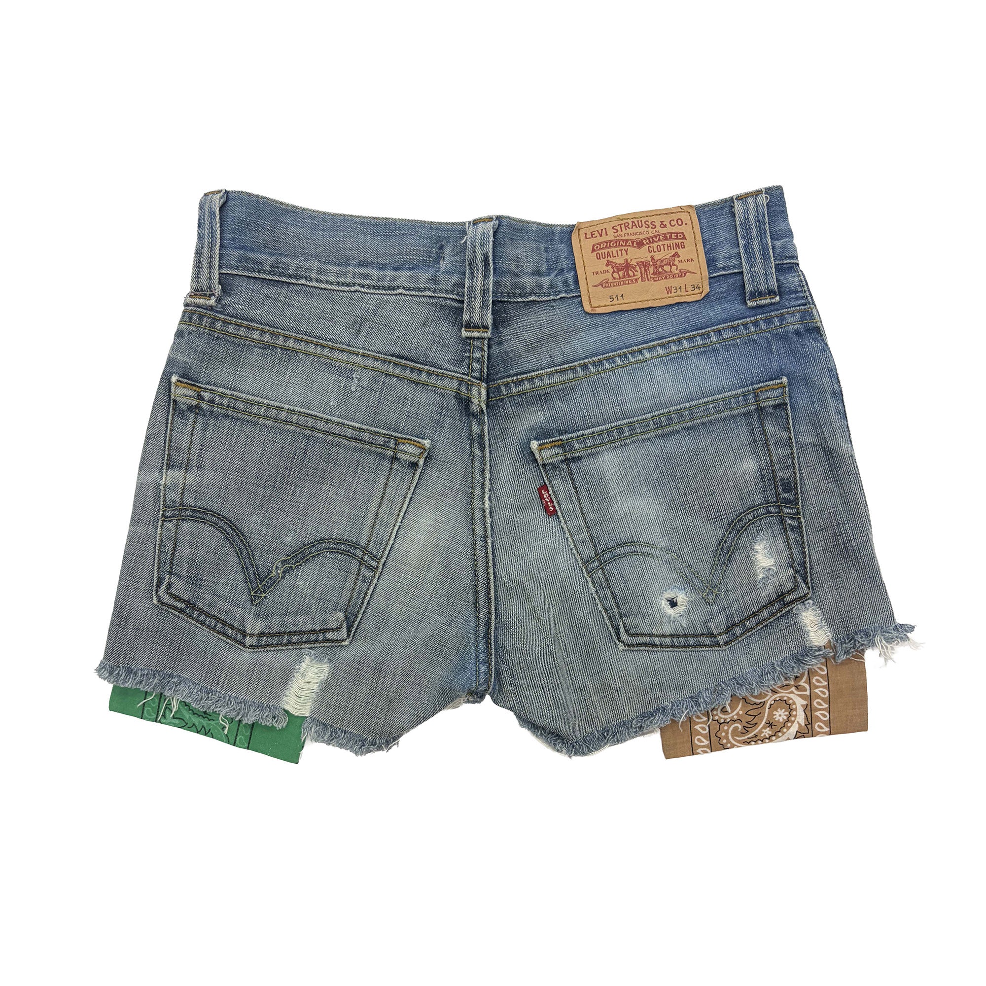 HTC VINTAGE CUSTOM SHORTS GREEN/BEIGE-2