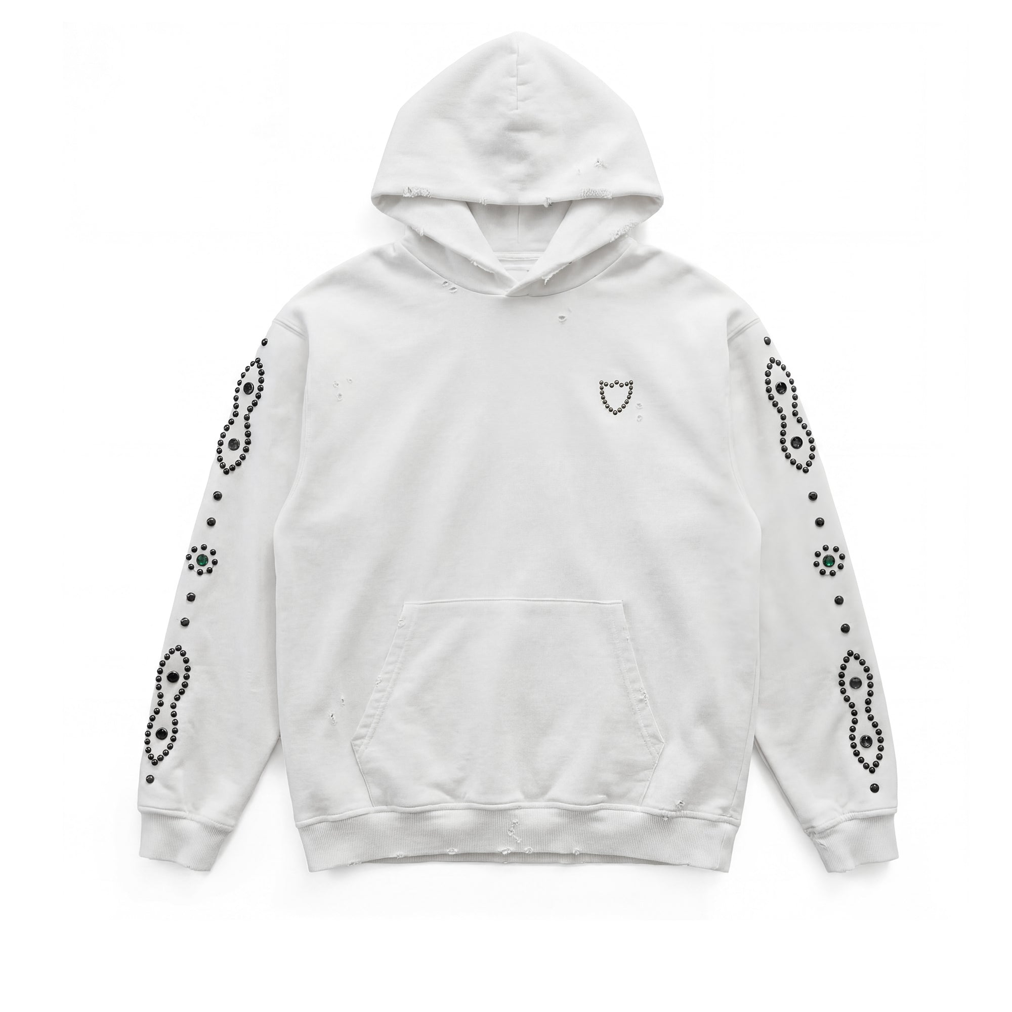 HTC UNISEX MOUSTACHE HOODIE OFF WHITE