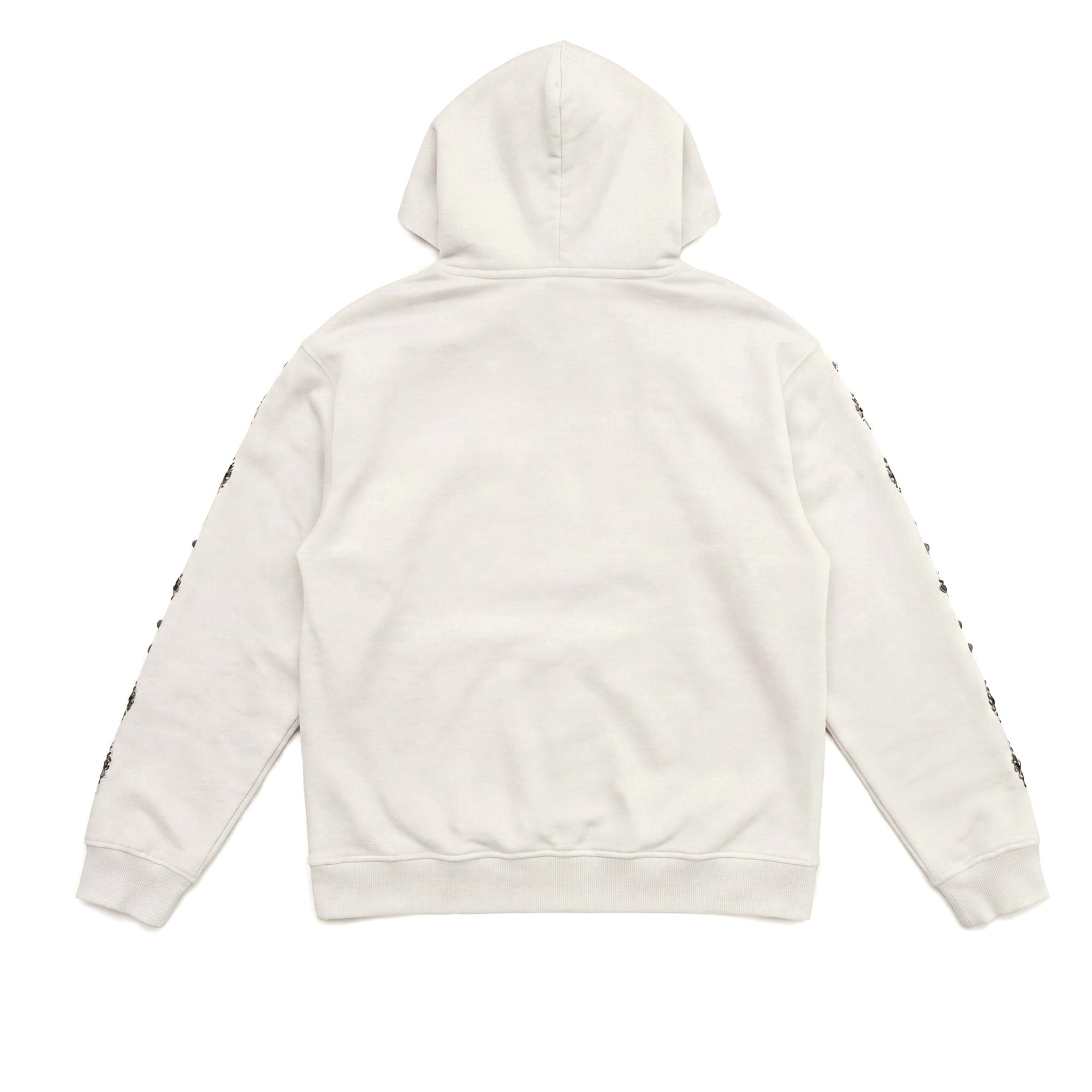 HTC UNISEX MOUSTACHE ZIP HOODIE OFF WHITE-2