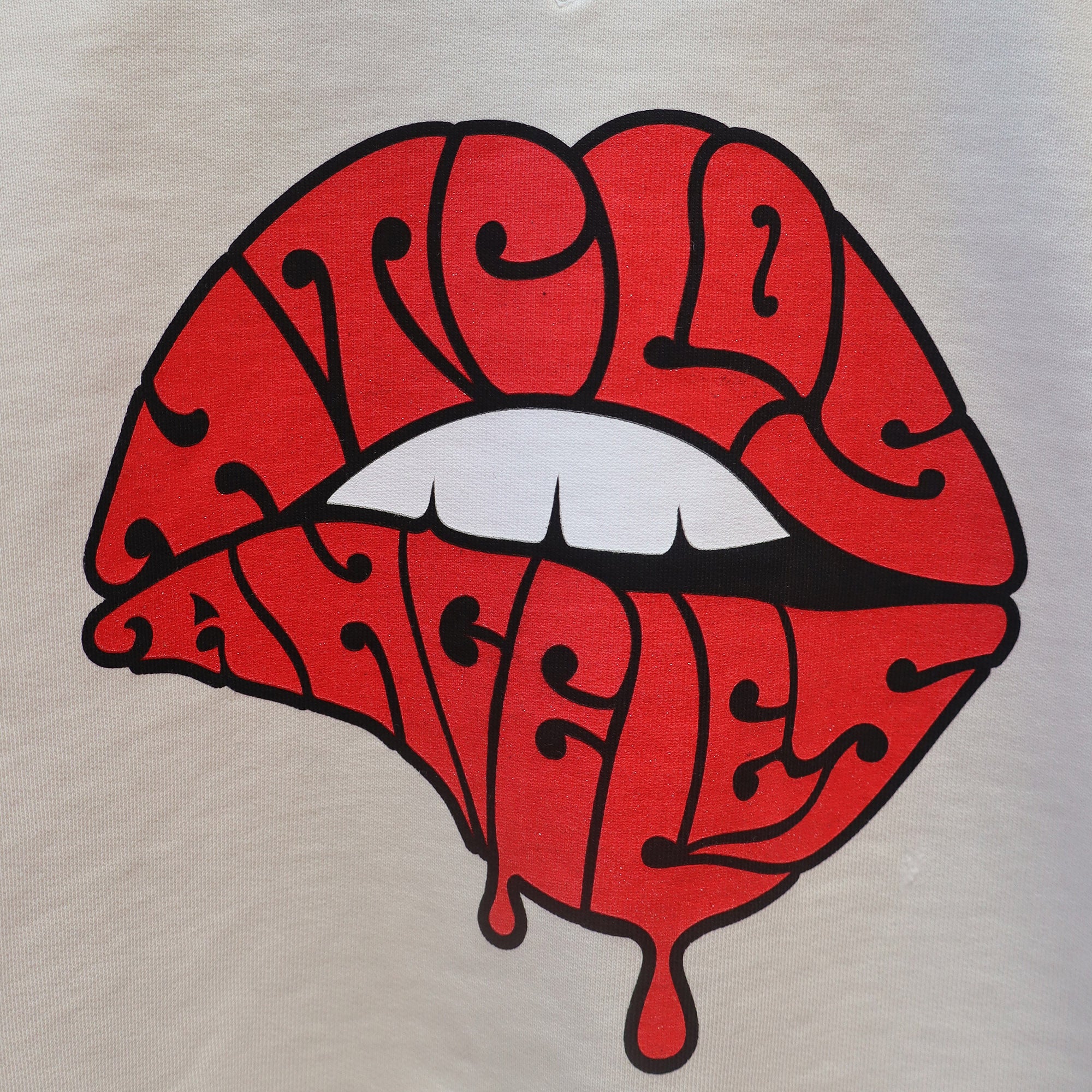 HTC LIPS SWEATER WOMAN OFF WHITE-3