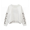 HTC PAISLEY SWEATER WOMAN OFF WHITE