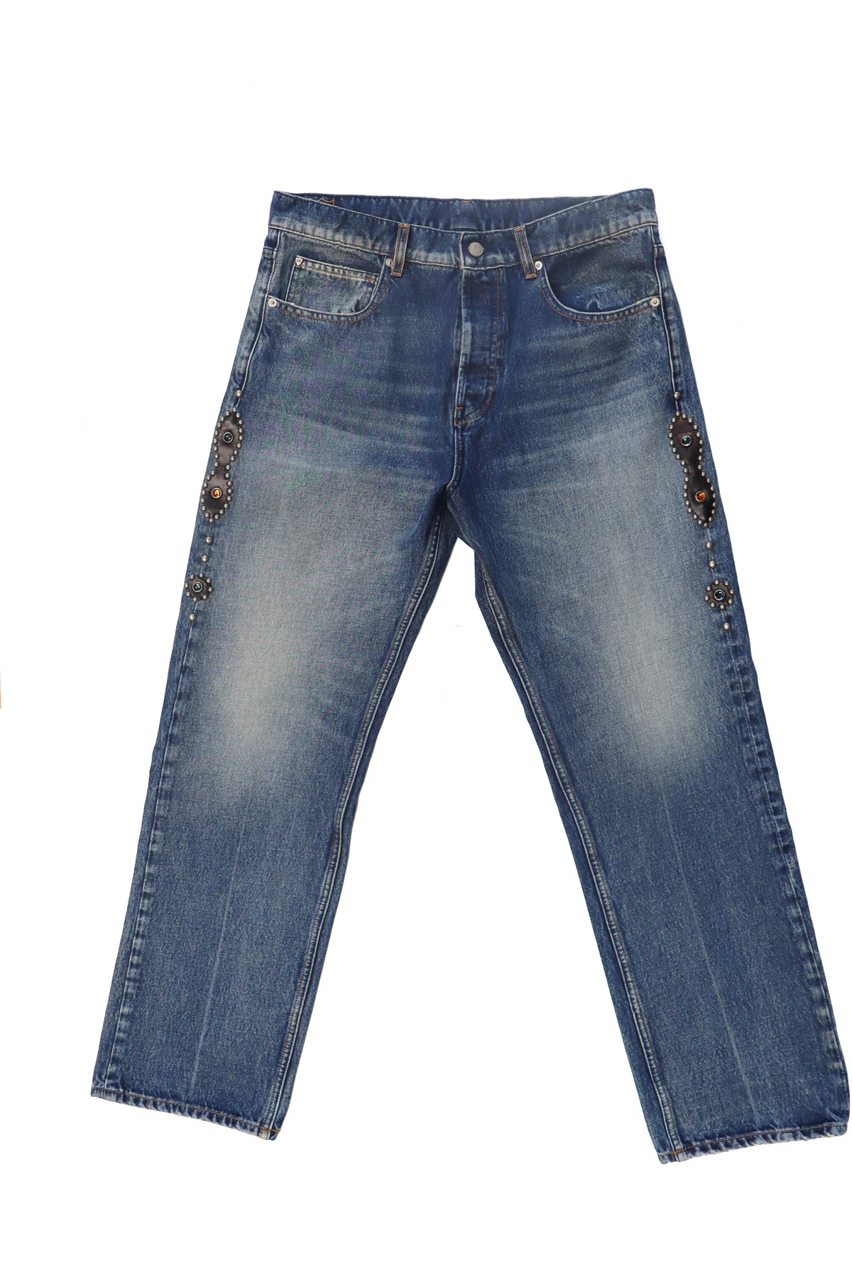 HTC MOUSTACHE DENIM REGULAR MAN MEDIUM BLU