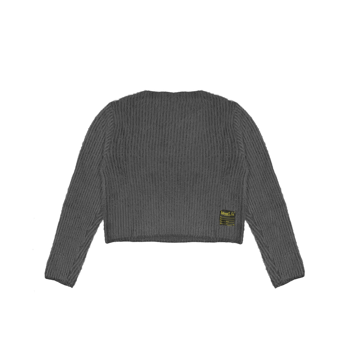 WOMEN’S RIBBED SWEATER DARK GREY-2