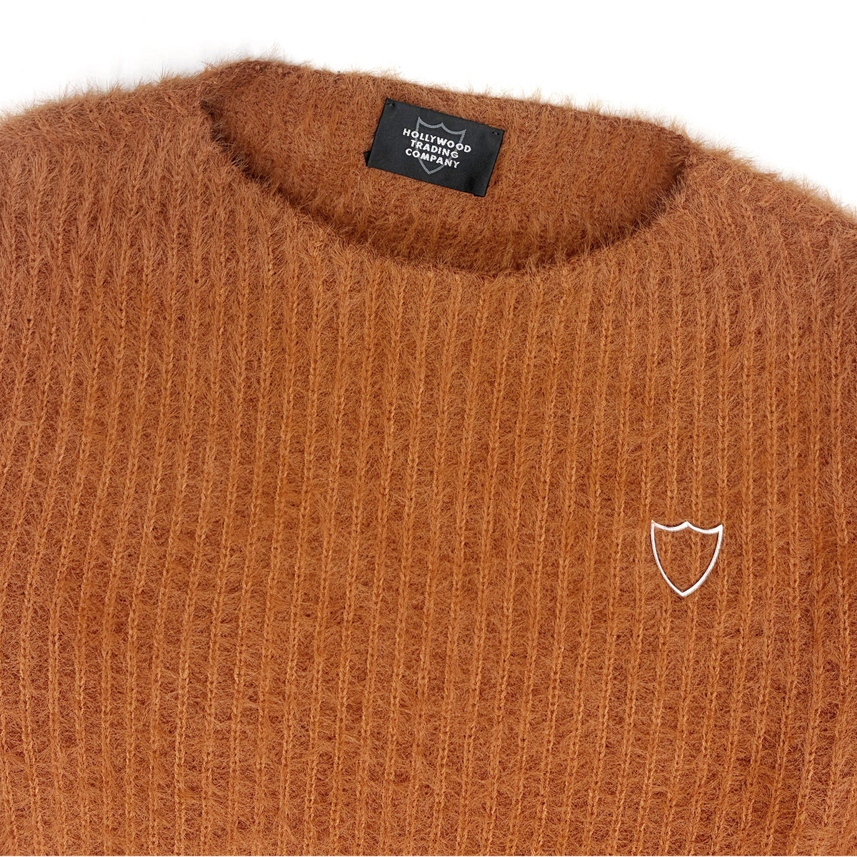 WOMEN’S RIBBED SWEATER RUST-3