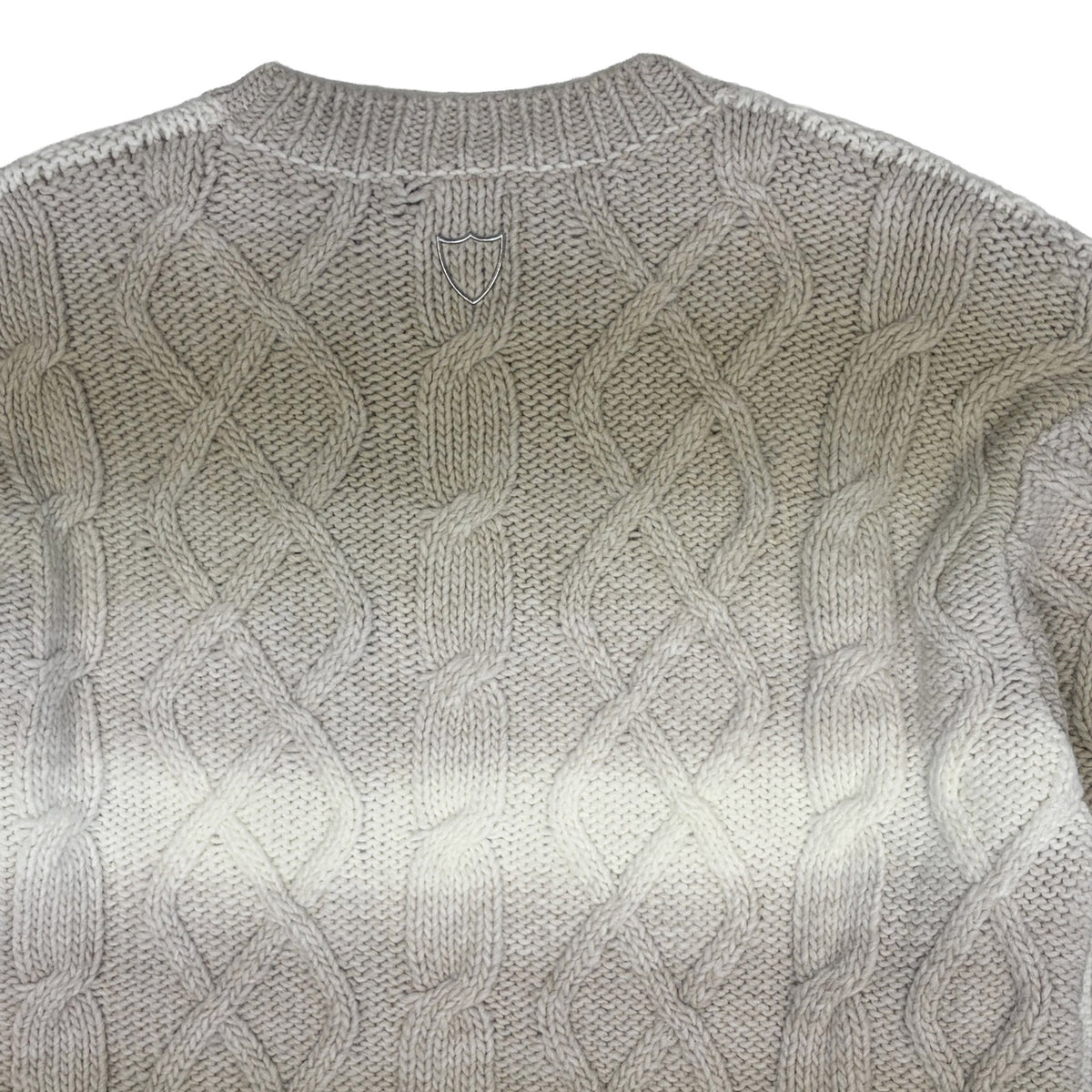 MEN’S DESTROYED GRADIENT SWEATER SMOKY BEIG-4
