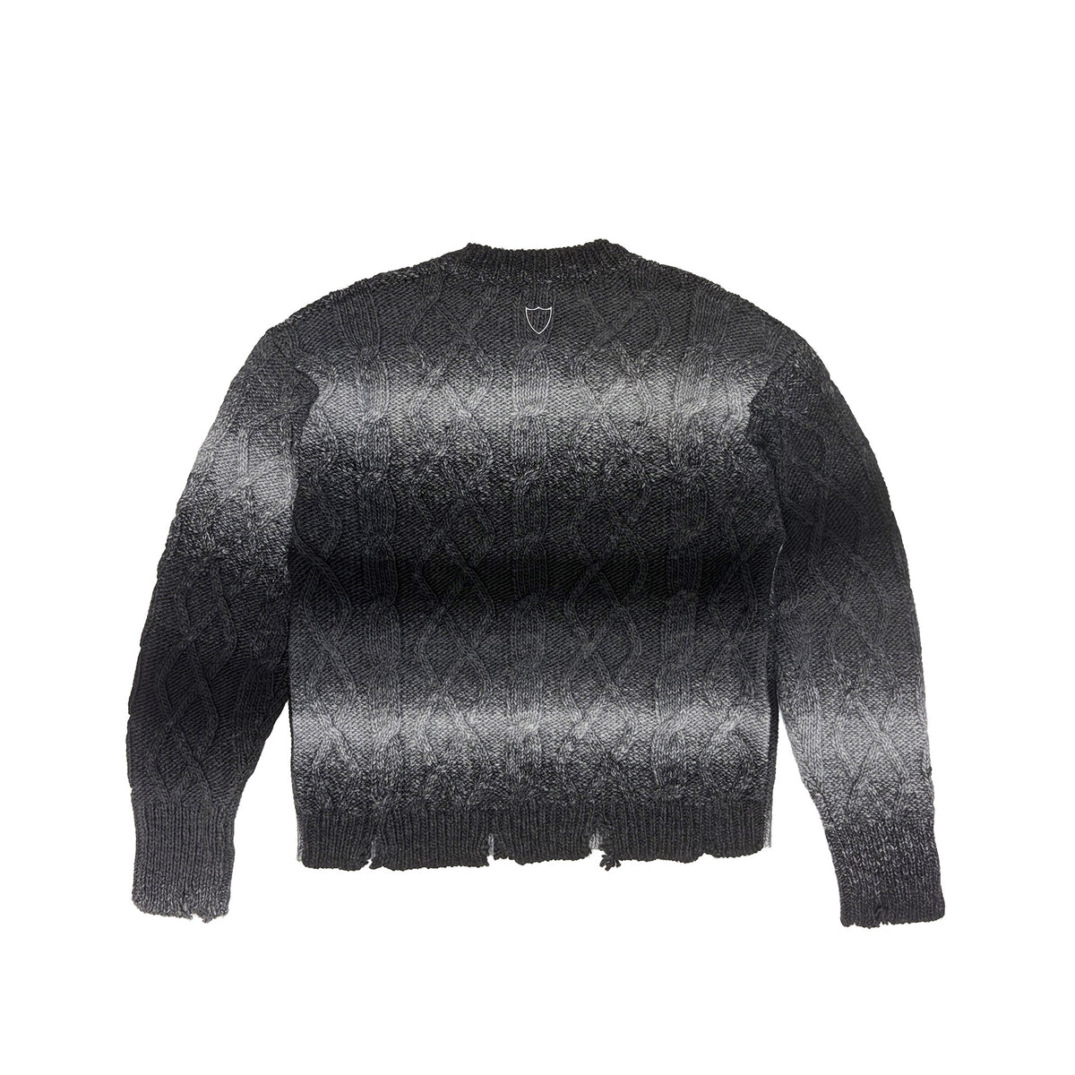 MEN’S DESTROYED GRADIENT SWEATER SMOKY GREY-2