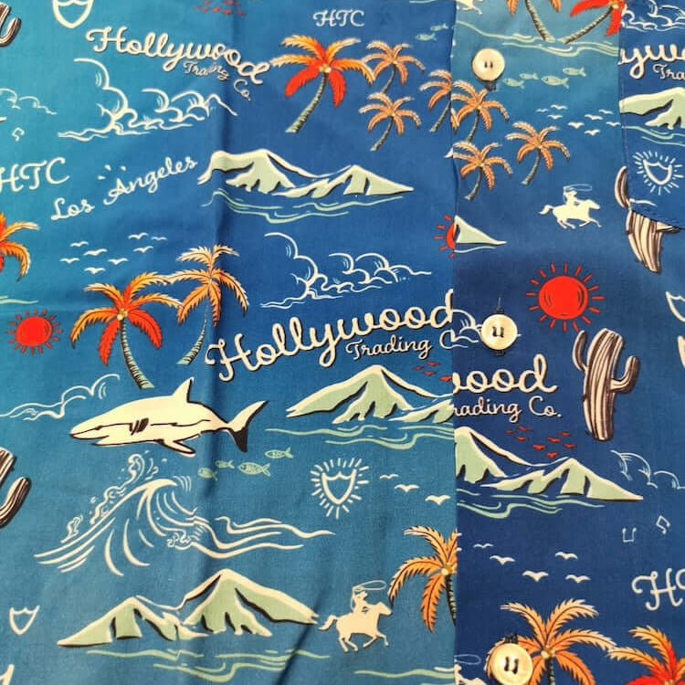 HTC L.A. Hawaiian Shirt HTC LOS ANGELES Blue Express