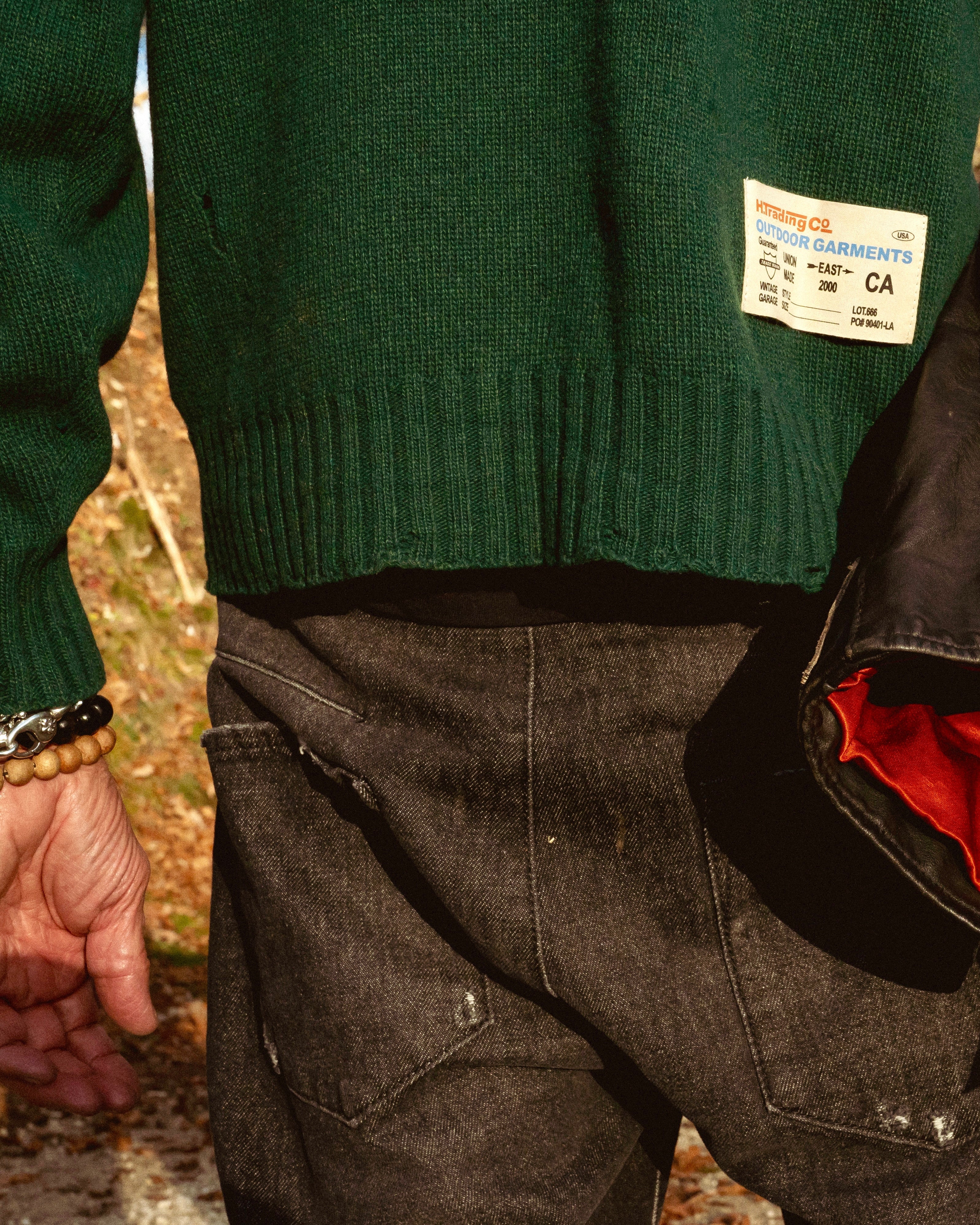 ROUND NECK SWEATER MAN FOREST GREEN-6