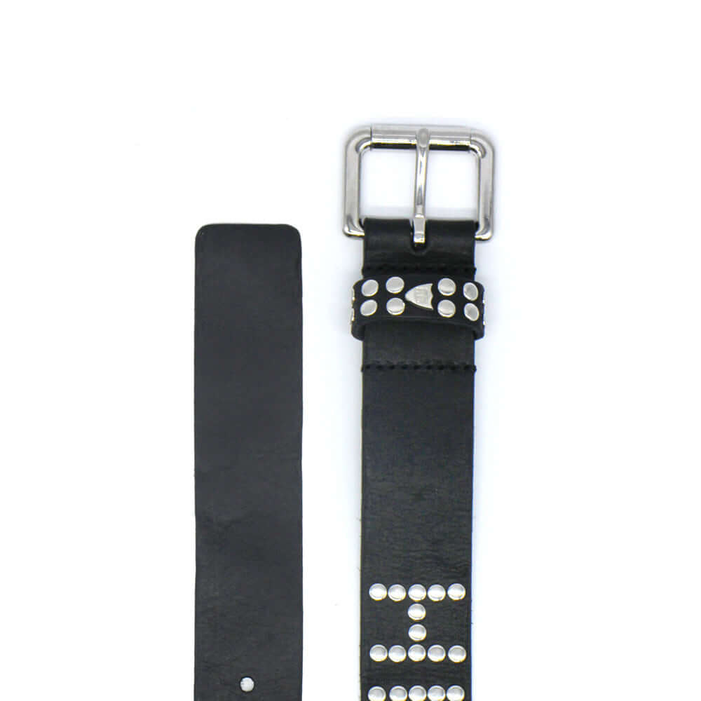 Hollywood Trading Company HOLLYWOOD TRADING COMPANY STUDDED HOLLYWOOD TRADING COMPANY STUDDED Hollywood woman belt leather belt with studs, brass buckle, studded zamac belt loop with HTC logo rivet. Height: 3.5 cm. Made in Italy. BELTS Hollywood Trading C