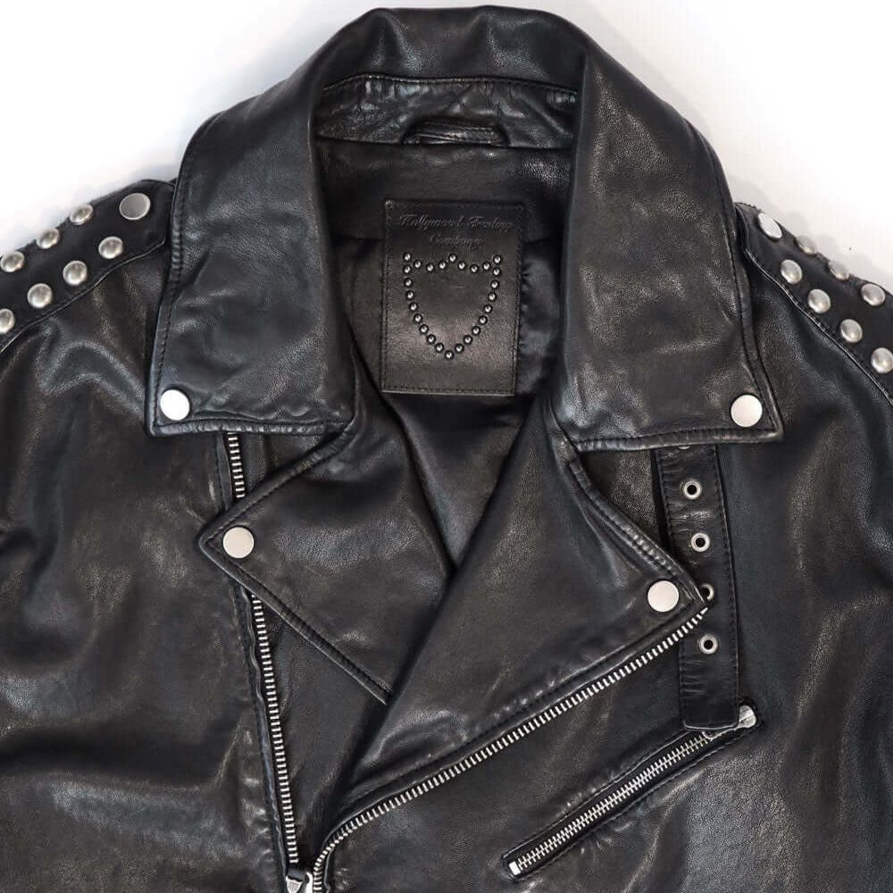 Hollywood Trading Company KURT OVER STUDDED JACKET KURT OVER STUDDED JACKET HTC Leather Studded Jacket. Oversized Kiodo Hollywood Trading Company Hollywood Trading Company