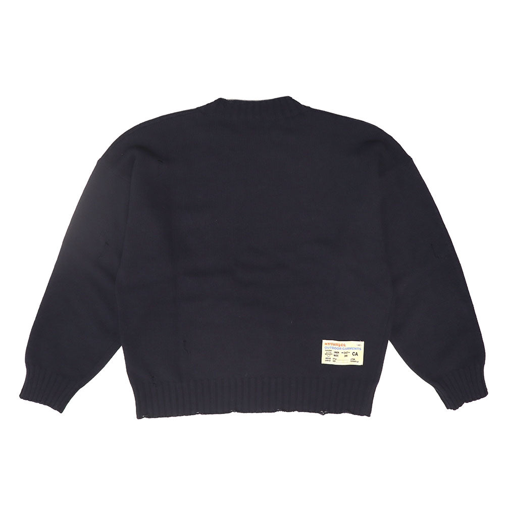 ROUND NECK SWEATER MAN BLUE NAVY-2