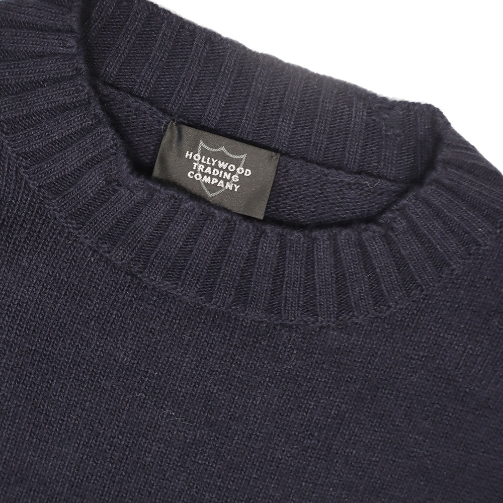 ROUND NECK SWEATER MAN BLUE NAVY-3