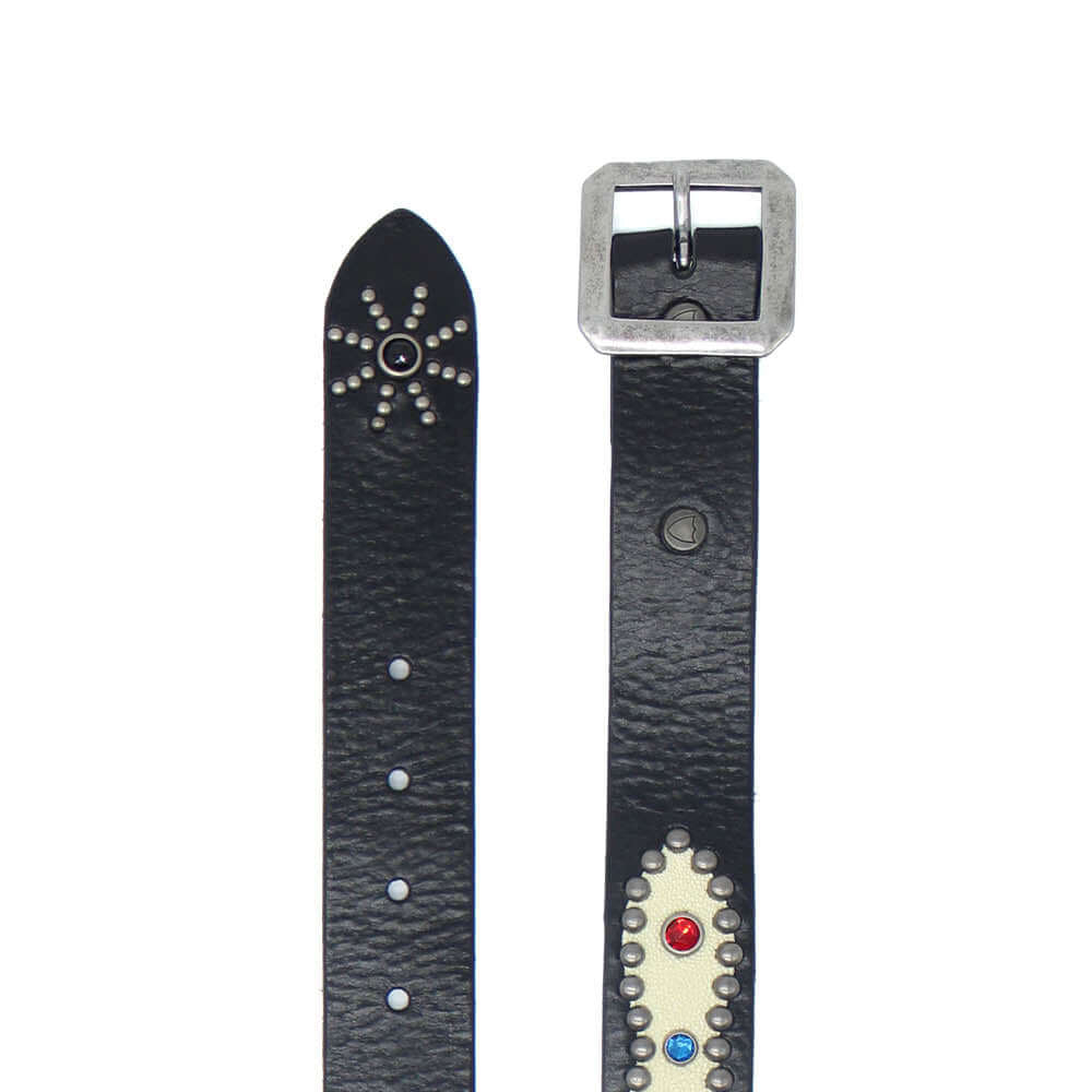 Hollywood Trading Company AMERICAN BELT AMERICAN BELT 100% COW LEATHER. MADE IN ITALY COLOR: BLACK HEIGHT 35MM. BELTS Hollywood Trading Company Hollywood Trading Company