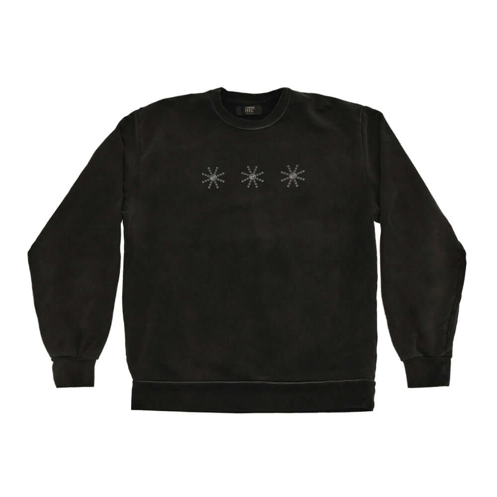 Hollywood Trading Company AMERICAN BLACK SUN CREWNECK AMERICAN BLACK SUN CREWNECK REGULAR FIT. 100% COTTON. MADE IN ITALY COLOR: BLACK sweater Hollywood Trading Company Hollywood Trading Company