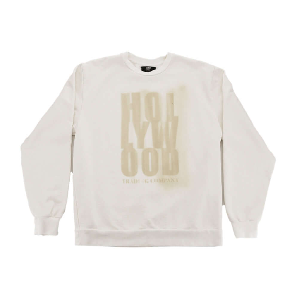 Hollywood Trading Company HOLLYWOOD T.C FADED CREWNECK HOLLYWOOD T.C FADED CREWNECK REGULAR FIT. 100% COTTON. MADE IN ITALY COLOR: OFF WHITE sweater Hollywood Trading Company Hollywood Trading Company