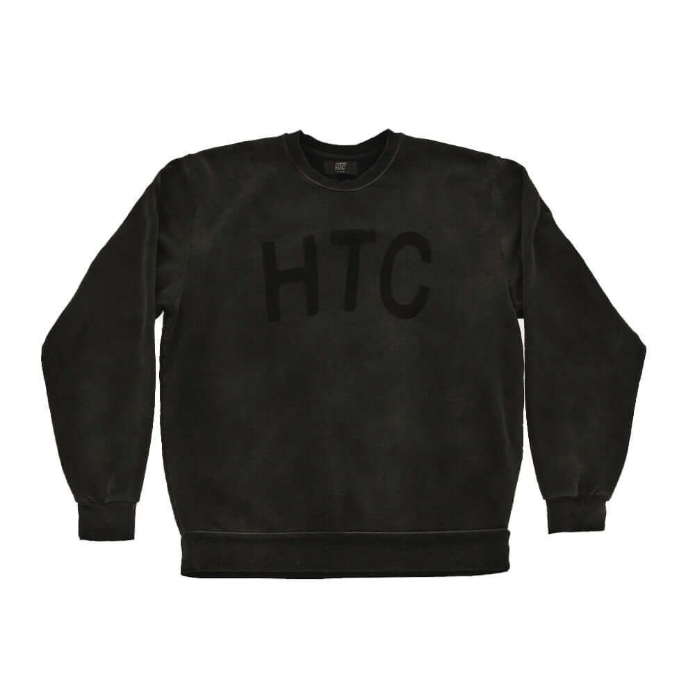 Hollywood Trading Company HTC BLACK FADED CREWNECK HTC BLACK FADED CREWNECK REGULAR FIT. 100% COTTON. MADE IN ITALY COLOR: BLACK sweater Hollywood Trading Company Hollywood Trading Company