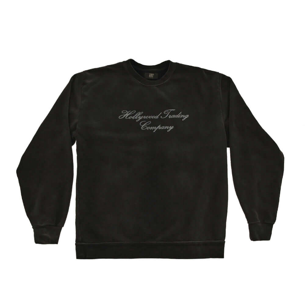 Hollywood Trading Company HOLLYWOOD T.C CREWNECK HOLLYWOOD T.C CREWNECK REGULAR FIT. 100% COTTON. MADE IN ITALY COLOR: BLACK sweater Hollywood Trading Company Hollywood Trading Company