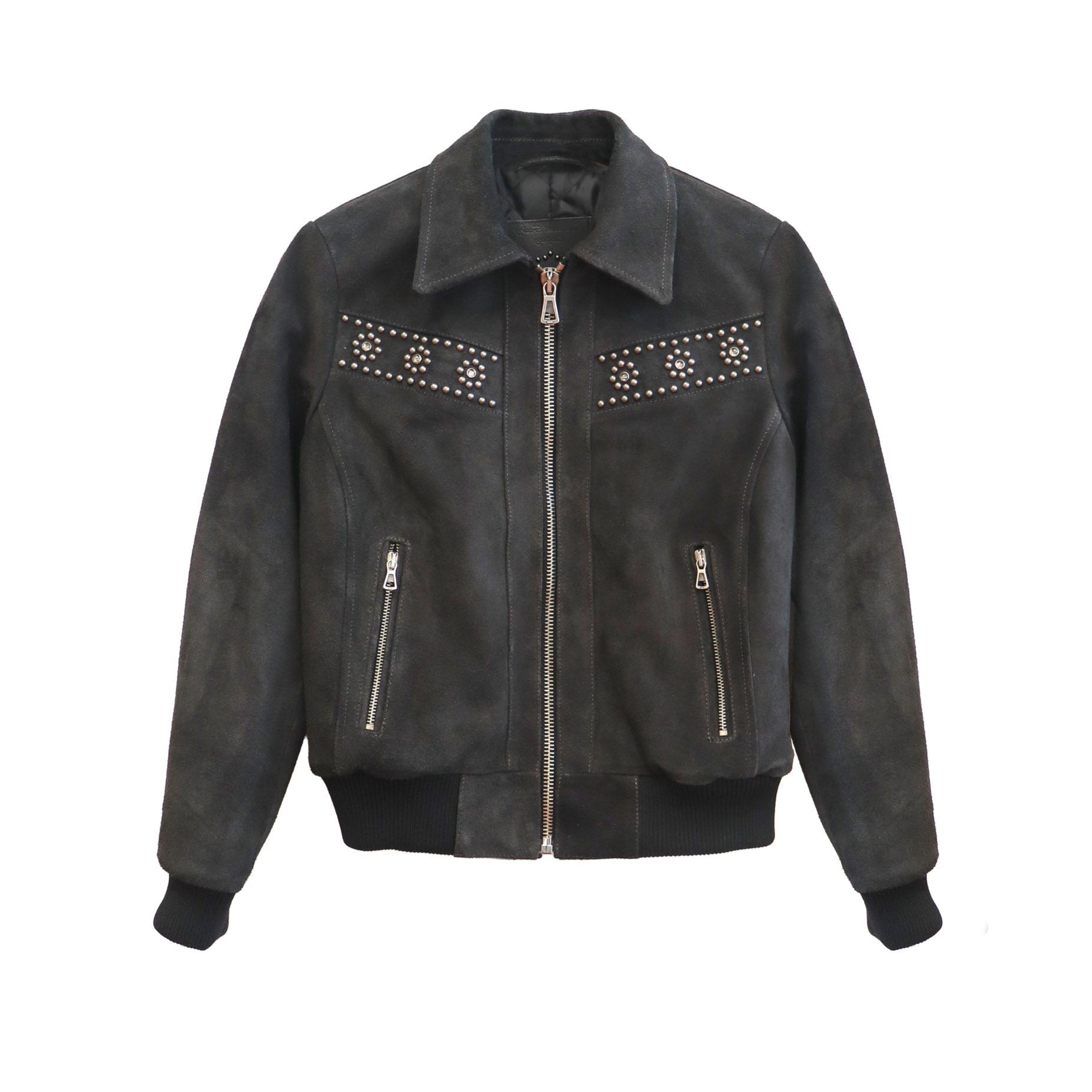 FRANCISVILLE SUEDE JACKET ANTHRACITE