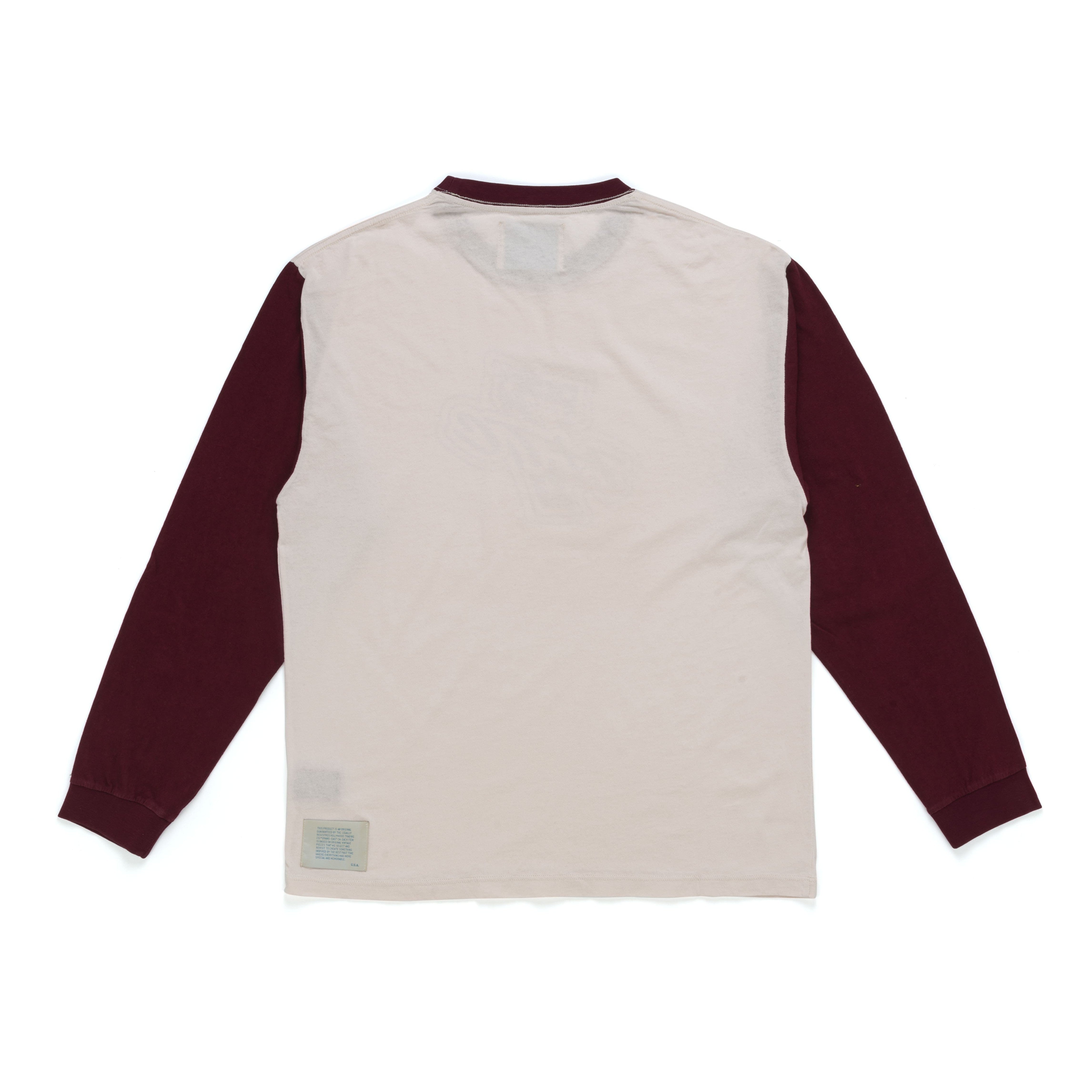HOLLYWOOD LS BORDEAUX/WHITE-2