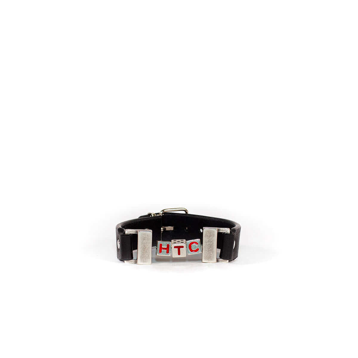 Hollywood Trading Company DICES BR DICES BR Leather bracelet with metal 'HTC dices' detail. Buckle closure. Composition: 100% leather, 100% metal. Hollywood Trading Company Hollywood Trading Company