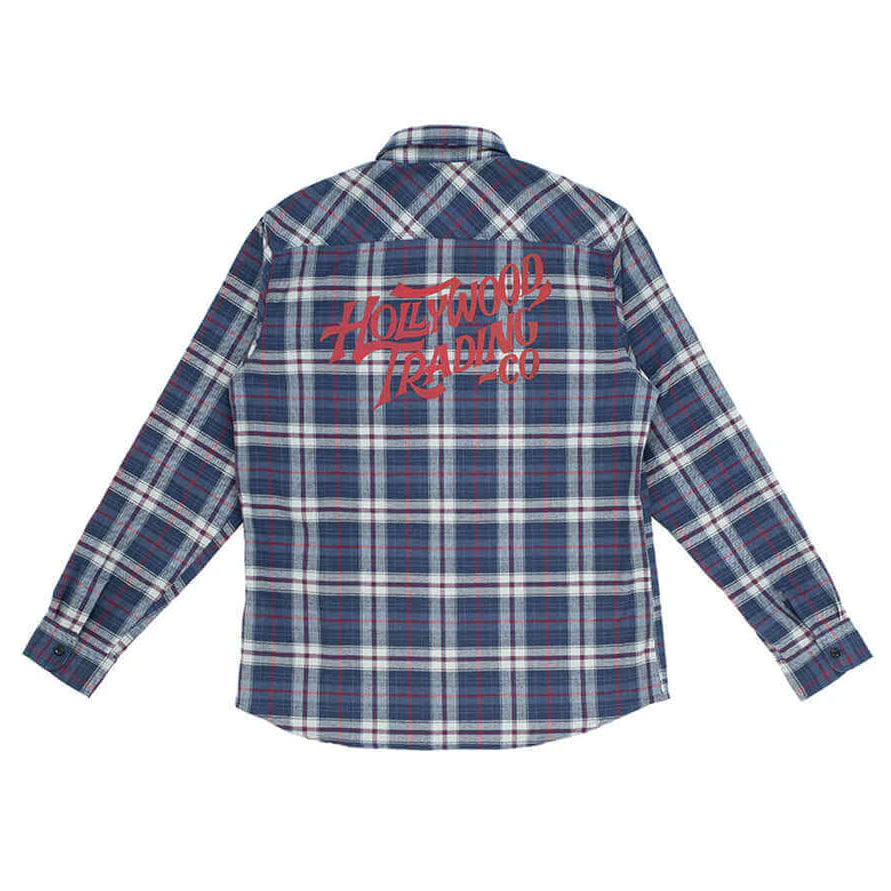 Hollywood Trading Company HOLLYWOOD CHECK SHIRT HOLLYWOOD CHECK SHIRT Check cotton flannel shirt. Regular fit. H.T.C. Logo print on the back. Front button closure. Two brest pockets. 100% cotton. Made in Italy. SHIRTS Hollywood Trading Company Hollywood T