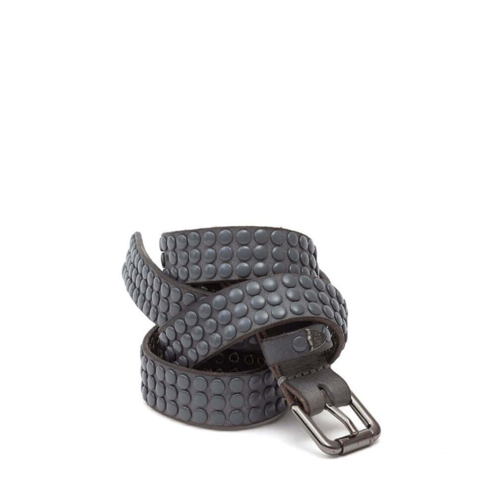 Hollywood Trading Company 3.000 STUDS COLOR BLOCK BELT 3.000 STUDS COLOR BLOCK BELT Leather belt with varnish studs, brass buckle, studded zamac belt loop with HTC logo rivet. Height: 2 cm. Made in Italy. BELTS Hollywood Trading Company Hollywood Trading