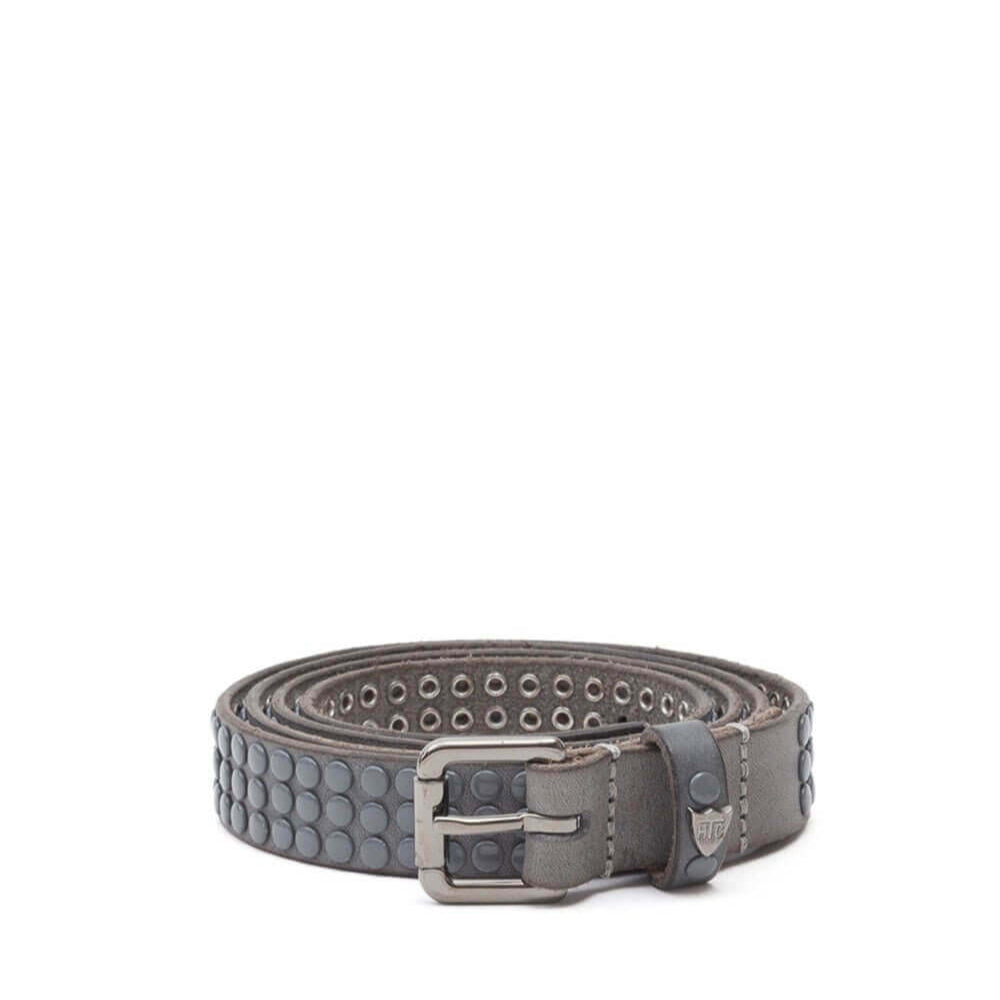 Hollywood Trading Company 3.000 STUDS COLOR BLOCK BELT 3.000 STUDS COLOR BLOCK BELT Leather belt with varnish studs, brass buckle, studded zamac belt loop with HTC logo rivet. Height: 2 cm. Made in Italy. BELTS Hollywood Trading Company Hollywood Trading