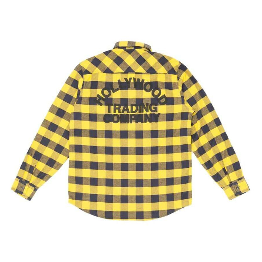htclosangeles ARCH CHECK SHIRT ARCH CHECK SHIRT Check cotton flannel shirt. Regular fit. H.T.C. Logo print on the back. Front button closure. Two brest pockets. 100% cotton. Made in Italy. Hollywood Trading Company Hollywood Trading Company
