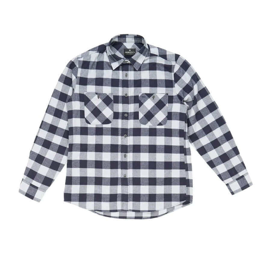 htclosangeles ARCH CHECK SHIRT ARCH CHECK SHIRT Check cotton flannel shirt. Regular fit. Logo print on the back. Front button closure. Two brest pockets. 100% cotton. Made in Italy. Hollywood Trading Company Hollywood Trading Company