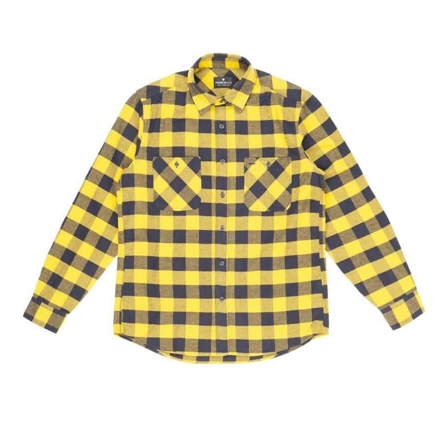 htclosangeles ARCH CHECK SHIRT ARCH CHECK SHIRT Check cotton flannel shirt. Regular fit. H.T.C. Logo print on the back. Front button closure. Two brest pockets. 100% cotton. Made in Italy. Hollywood Trading Company Hollywood Trading Company