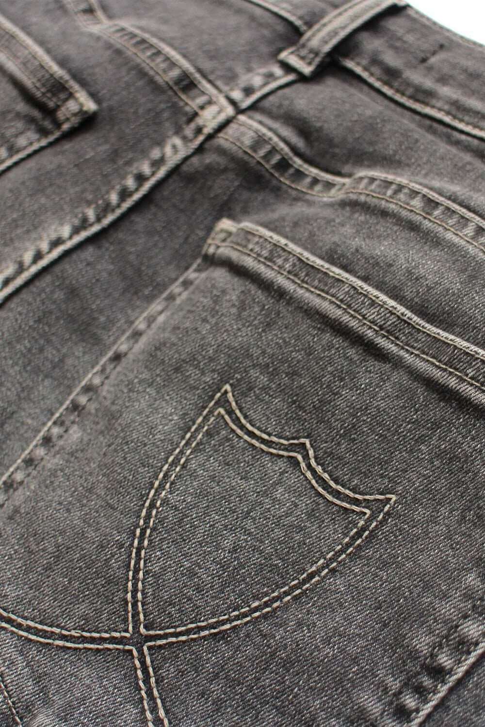 BOOTCUT WOMAN Bootcut fit jeans, 5 pockets, hidden front zip closure. 100% cotton. Made in Italy. GREY HTC LOS ANGELES