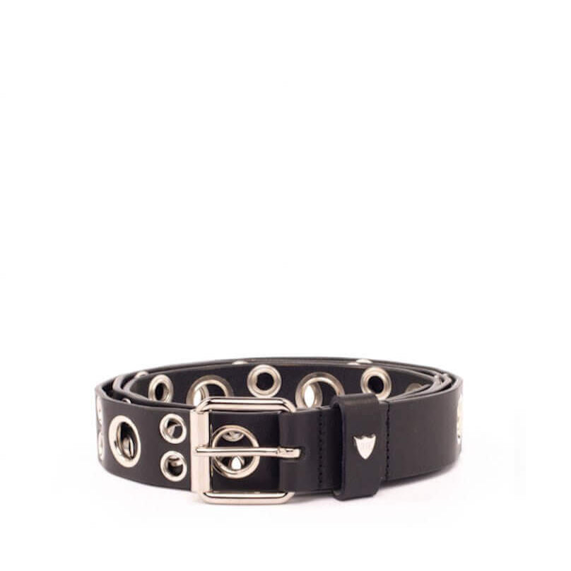 Hollywood Trading Company CRASS BELT CRASS BELT Cintura in pelle nera con occhielli. Made in Italy BELTS Hollywood Trading Company Hollywood Trading Company