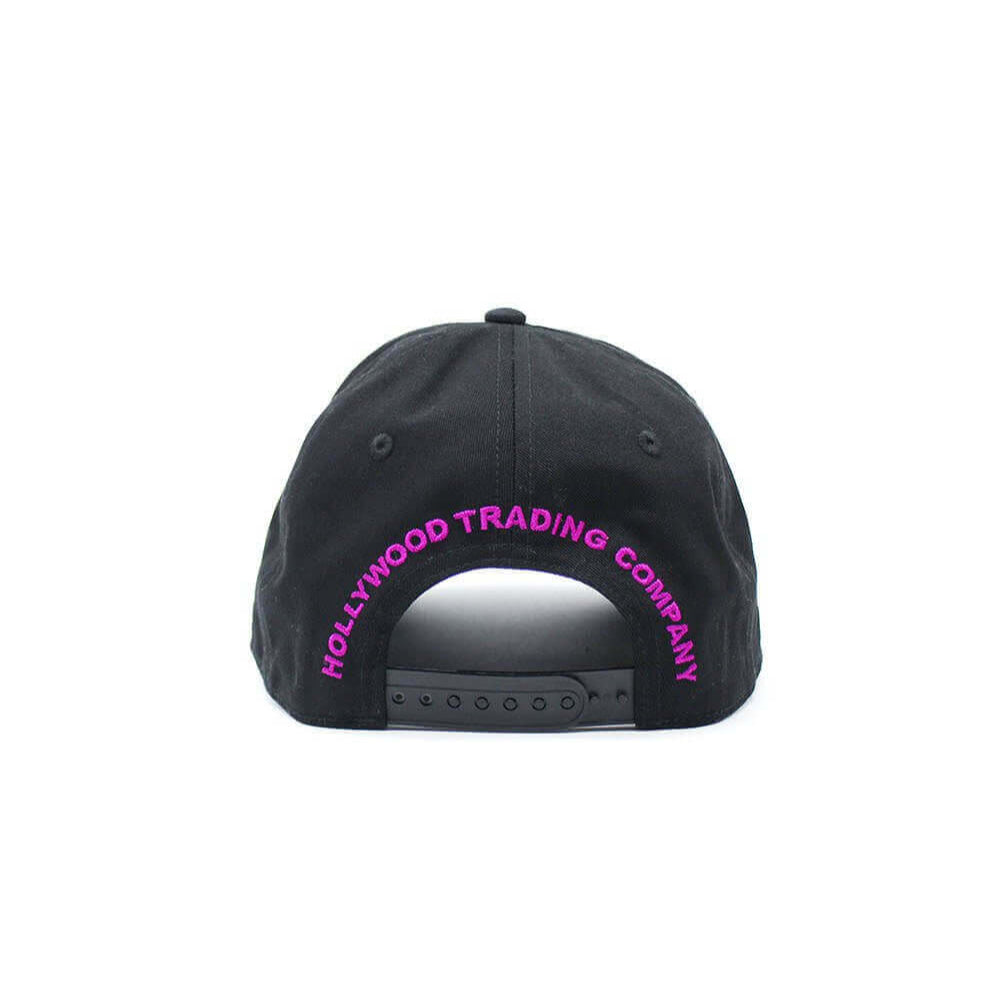 HTC LOS ANGELES FREAK HOUSE CAP BLACK FREAK HOUSE CAP BLACK Black baseball cap , round crown with eyelets, Freak House logo embroidered on the front, adjustable strap on the back. One size fits all. 100% cotton. HATS Hollywood Trading Company Hollywood Tr