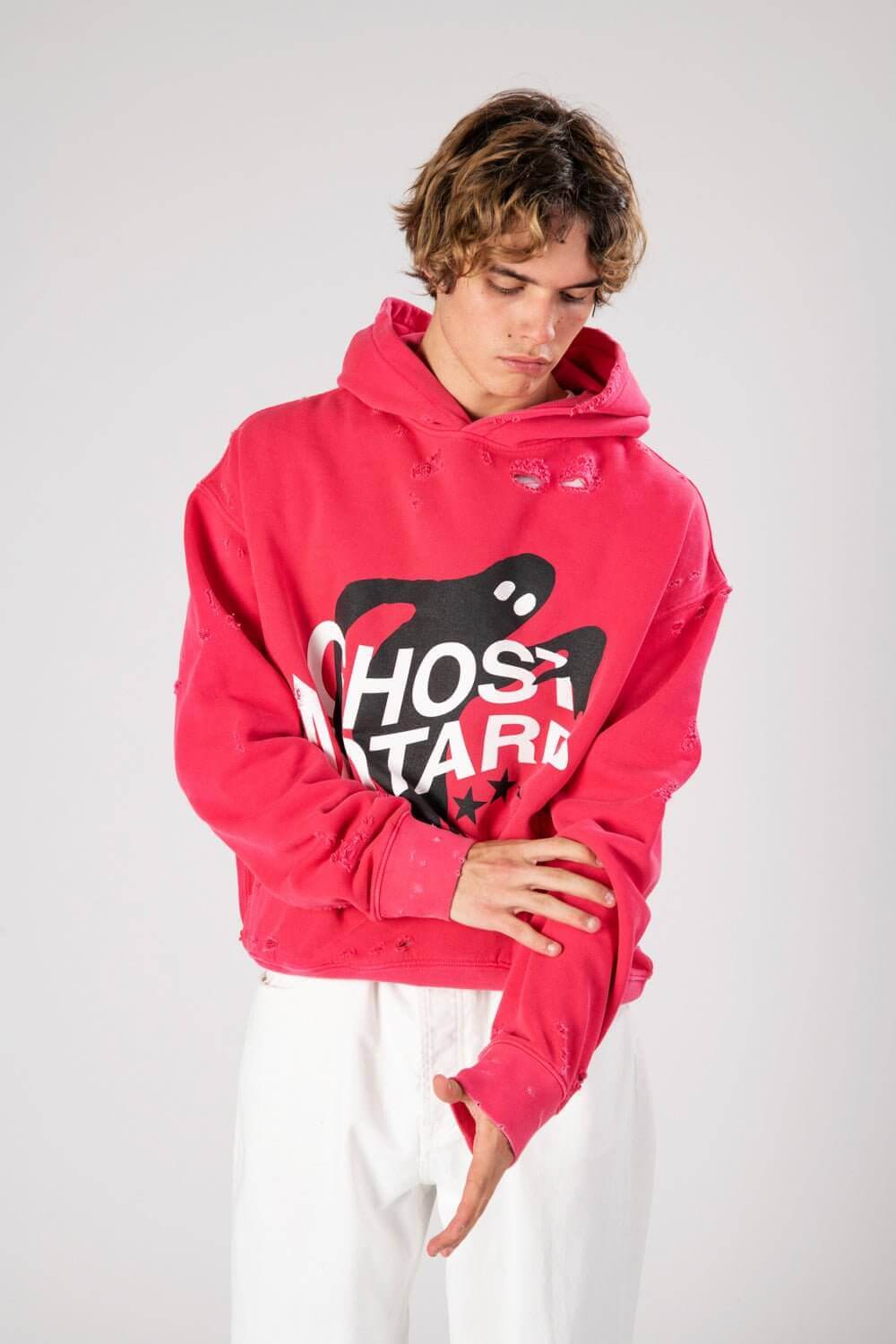 GHOST MOTARD HOODIE Hooded sweater printed on the front. Regular fit. HTC LOS ANGELES